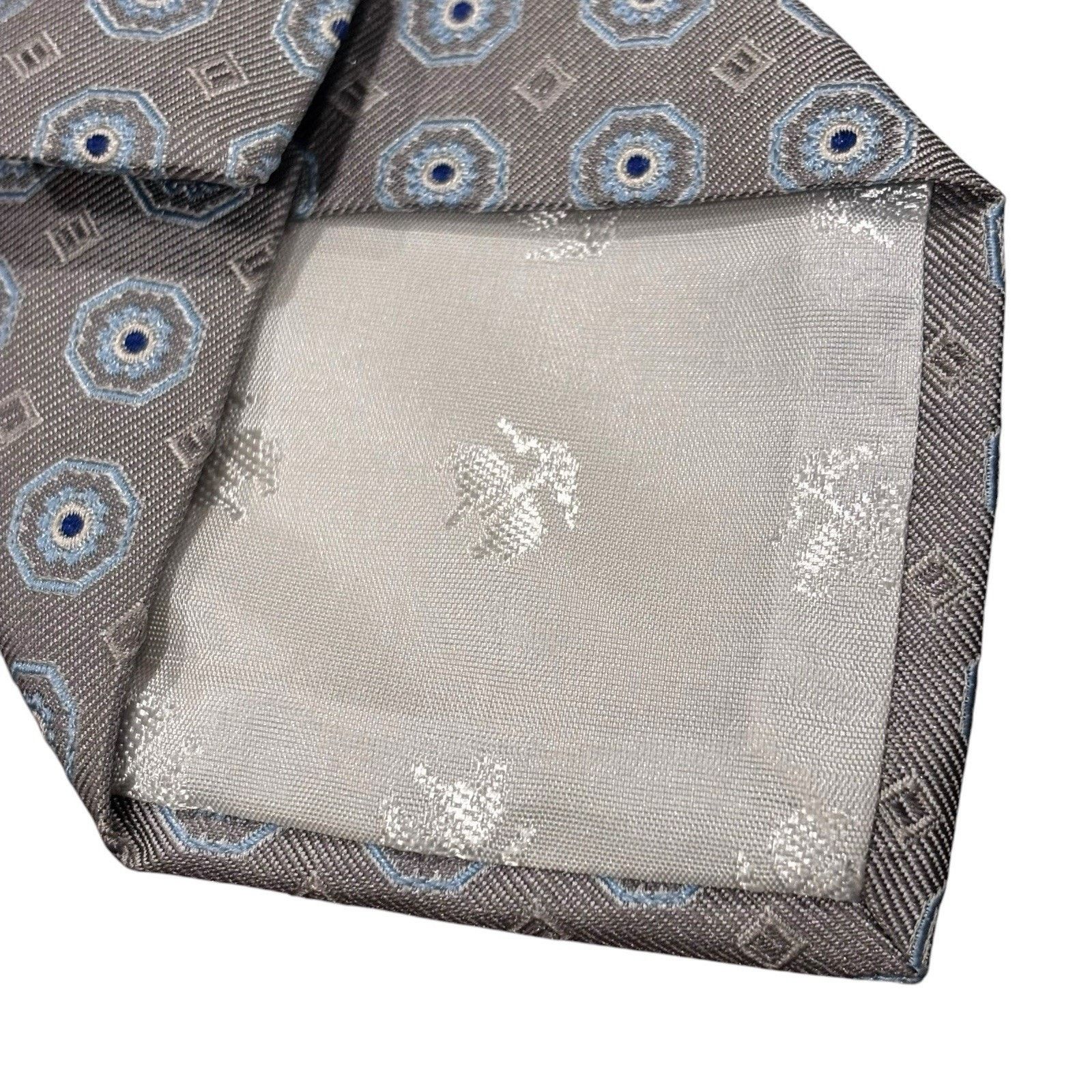 Brooks Brothers Brooks Bros Makers & Merchants Silk Tie Silver Medallion Size ONE SIZE - 4 Thumbnail