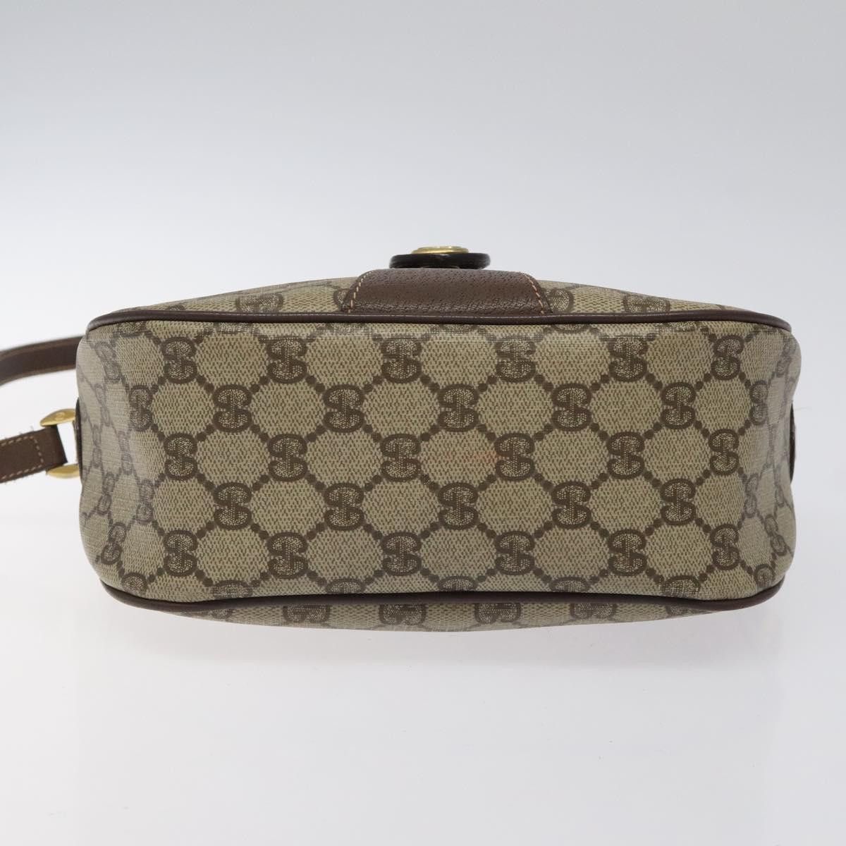 Gucci GUCCI GG Supreme Web Sherry Line Bag Pvc Beige Gold 89 02 Size ONE SIZE - 10 Thumbnail