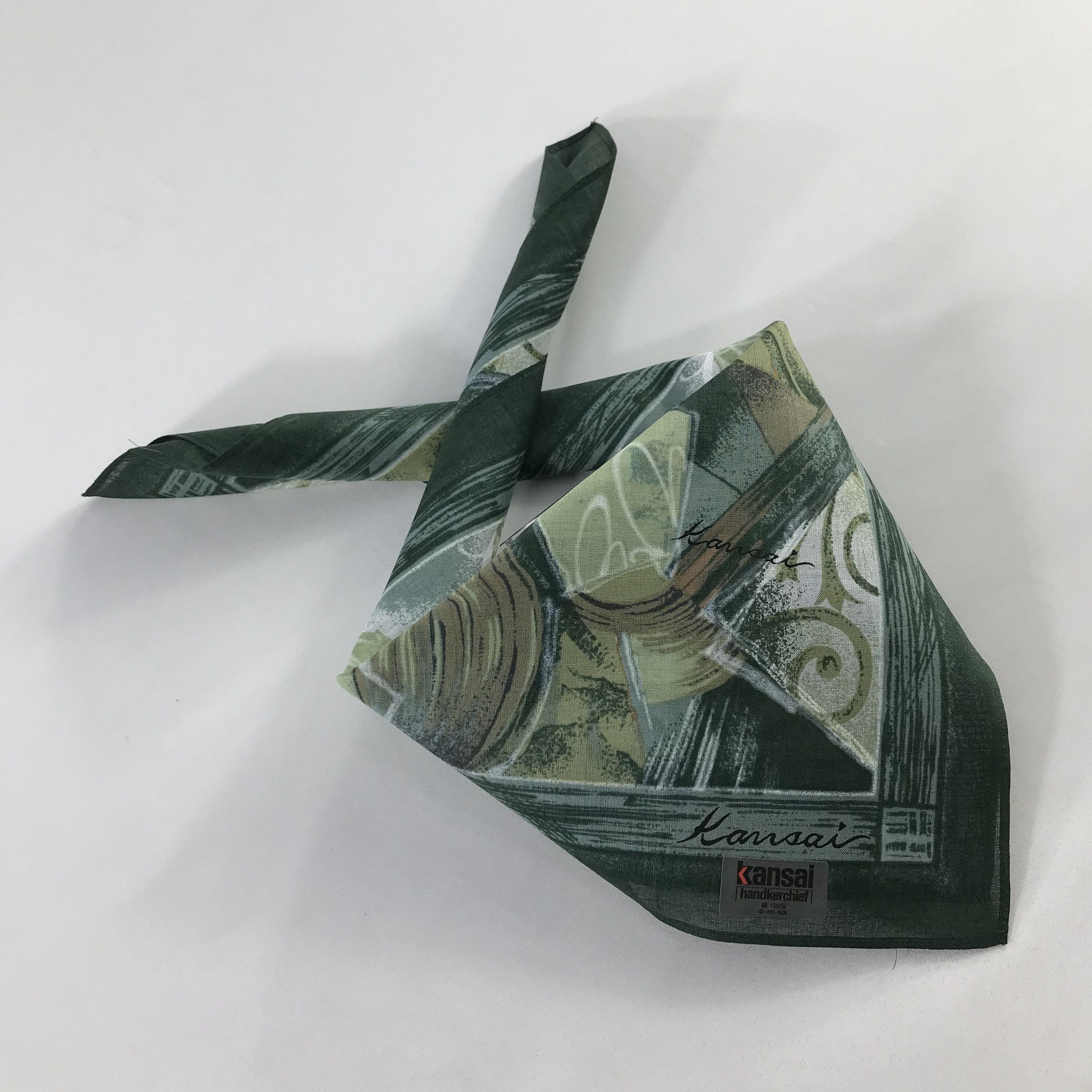 Kansai Yamamoto × Vintage Kansai Bandana / Handkerchief / Neckerchief - S446 Size ONE SIZE - 4 Thumbnail