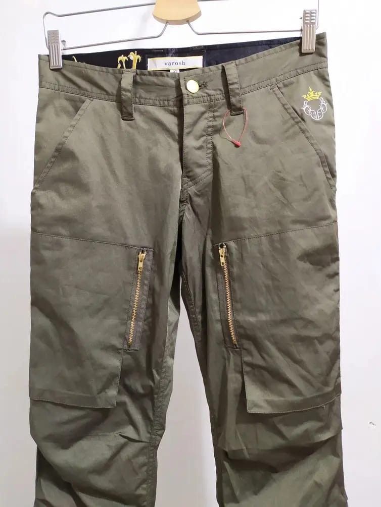 Japanese Brand VAROSH Japan Multi Pocket CargoTactical Utility olive Pants Size US 28 / EU 44 - 2 Thumbnail