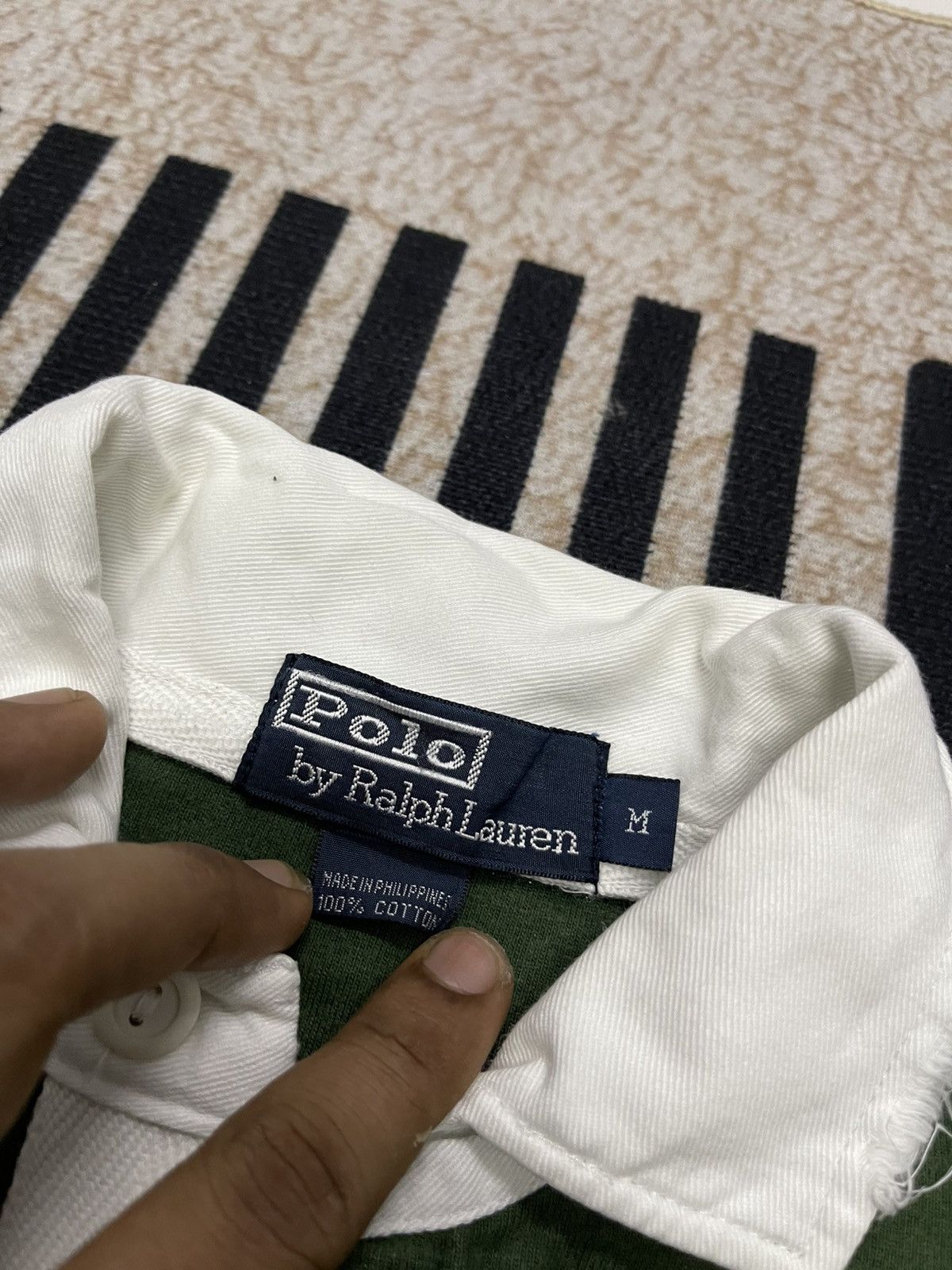 Polo Ralph Lauren 1990 POLO RALPH LAUREN STRIPES KANYE WEST STYLE POLO SHIRT Size US M / EU 48-50 / 2 - 13 Thumbnail