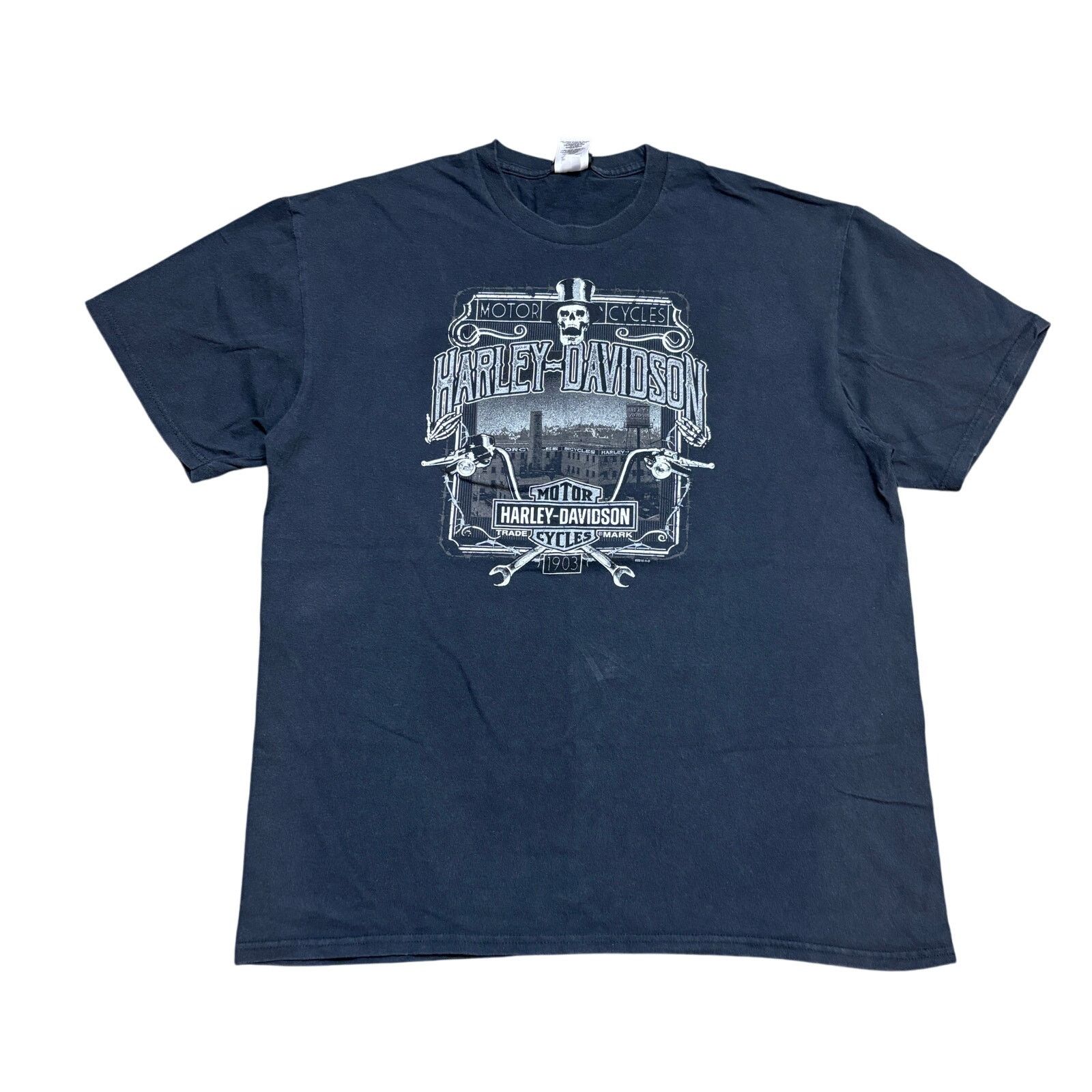 Harley Davidson Harley Davidson Motorcycles Las Vegas Skull SS Shirt Mens XL Size US XL / EU 56 / 4 - 1 Thumbnail