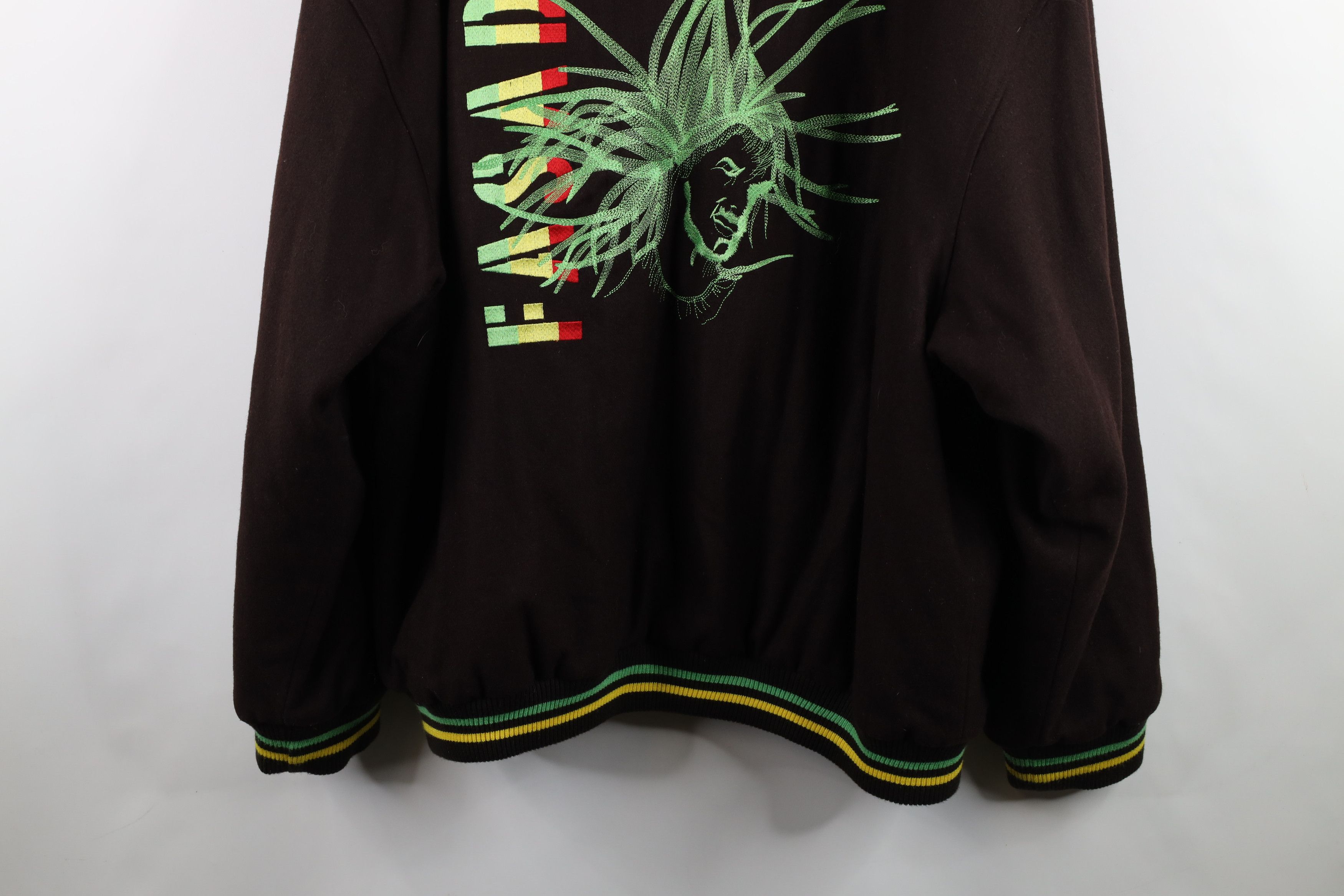 Vintage Vintage 90s Y2K Streetwear Rastafarian Jamaica Jacket Size US XXL / EU 58 / 5 - 13 Thumbnail