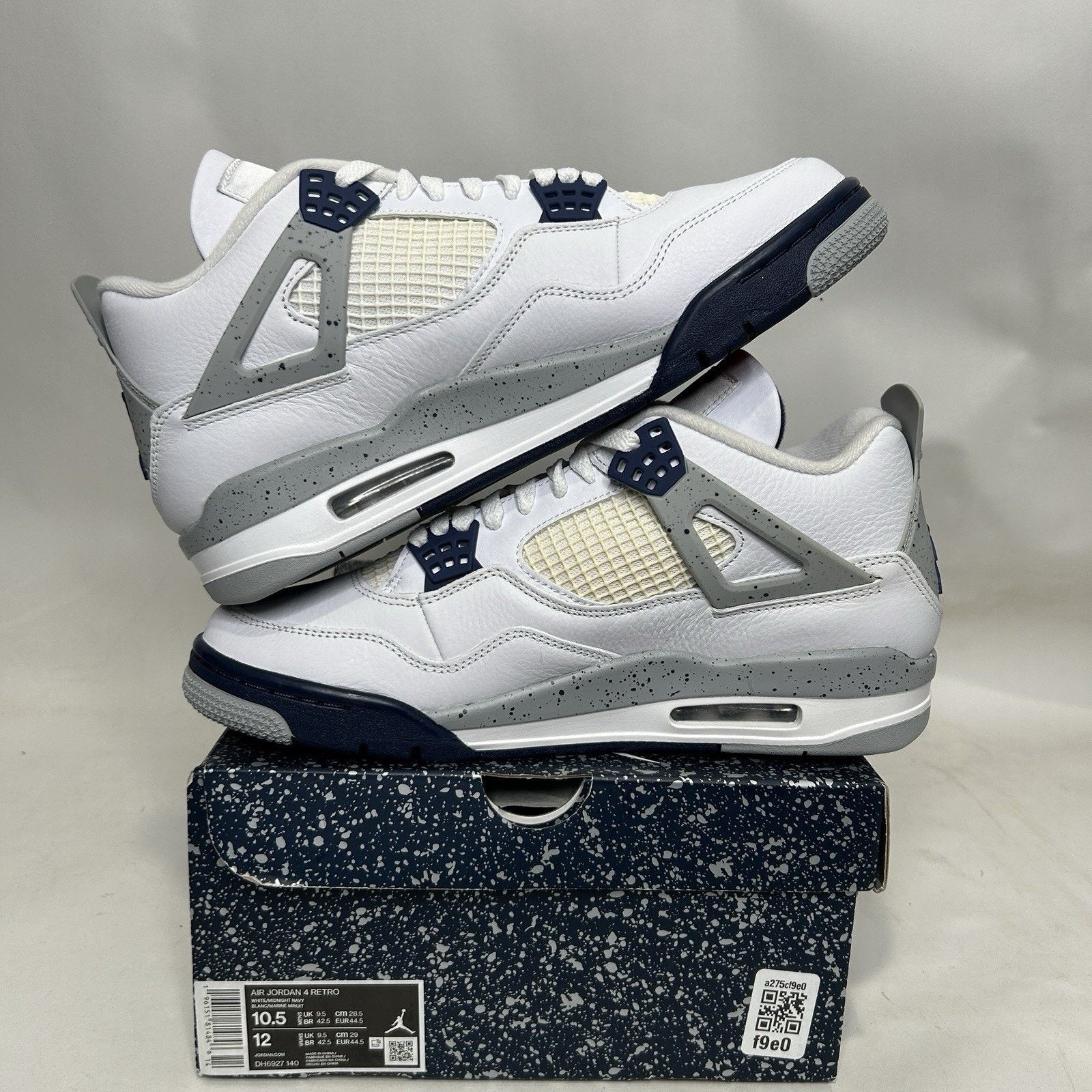 Jordan Brand Nike Air Jordan 4 Retro “Midnight Navy” 2022 Size US 10.5 / EU 43-44 - 3 Thumbnail