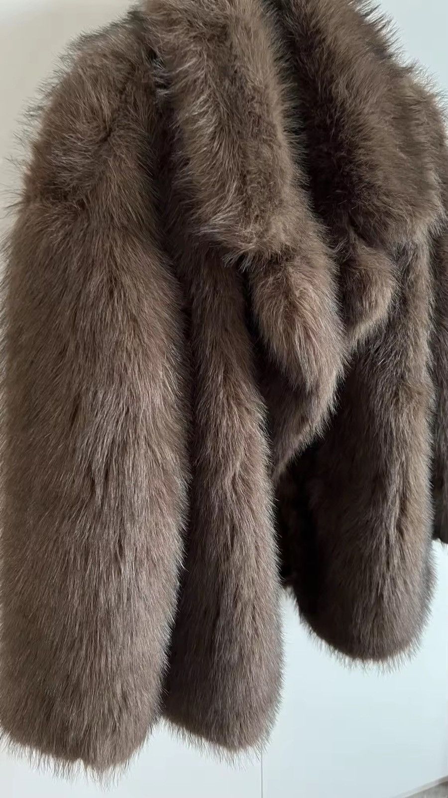 Designer × Vintage Warm Winter Fluffy Oversized Faux Fur Coat Jacket Size L / US 10 / IT 46 - 9 Thumbnail