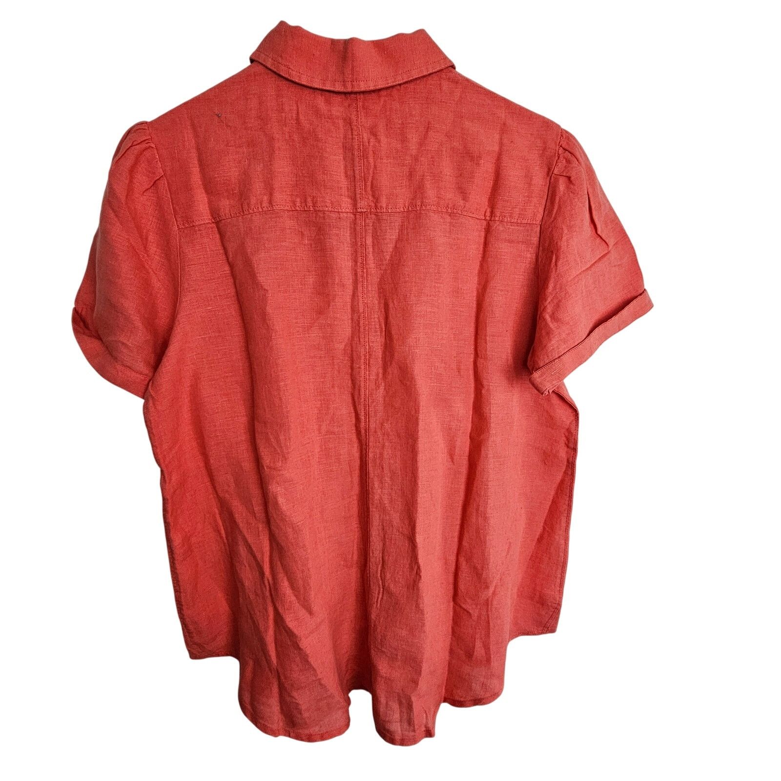 Sundry Sundance Womens Classic Tales 100% Linen Shirt Size S Coral Size S / US 4 / IT 40 - 9 Thumbnail