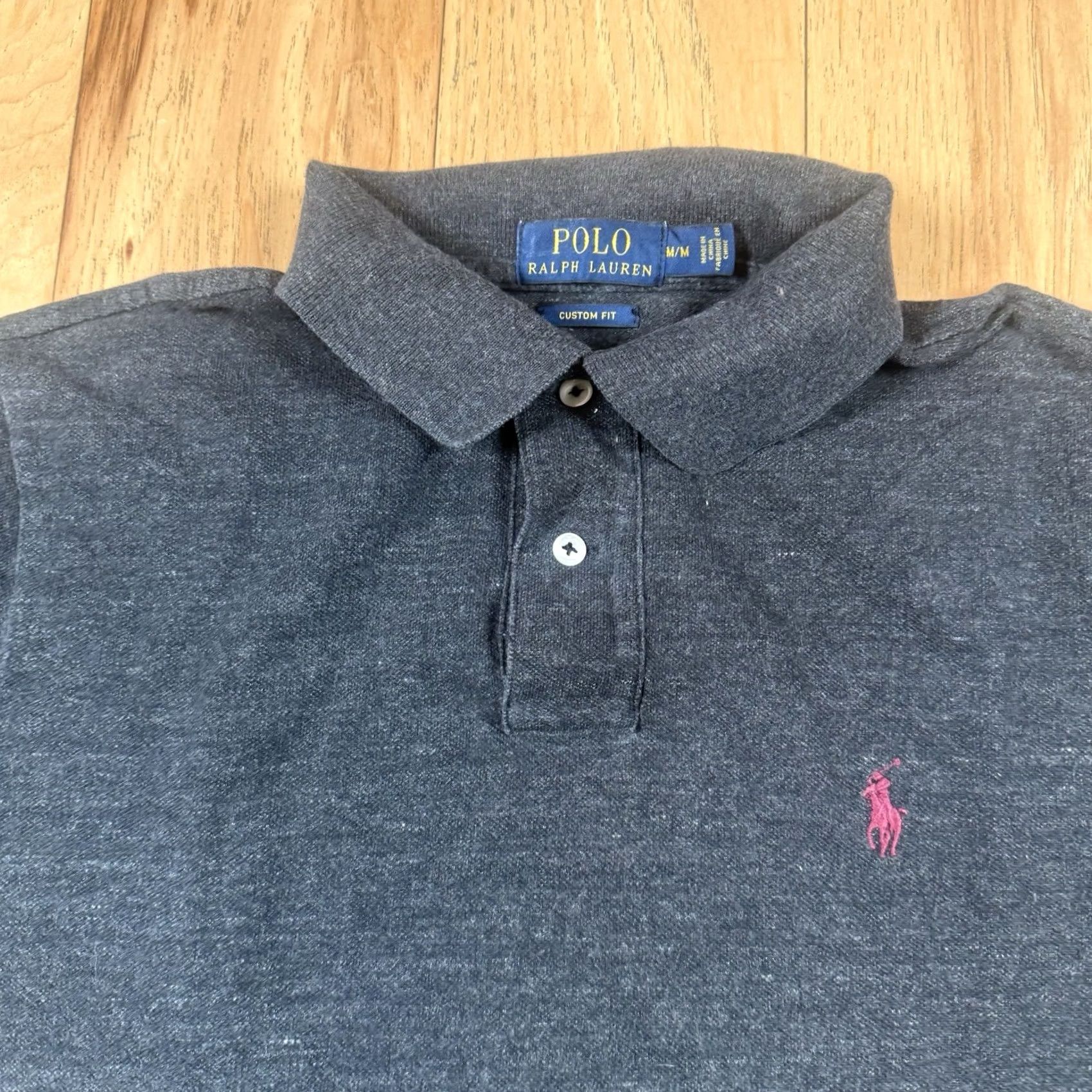 Ralph Lauren Ralph Lauren Polo Shirt Mens Medium Grey Custom Soft Touch Short Sleeve Polo Shirt M Gray Mens Size US M / EU 48-50 / 2 - 3 Thumbnail