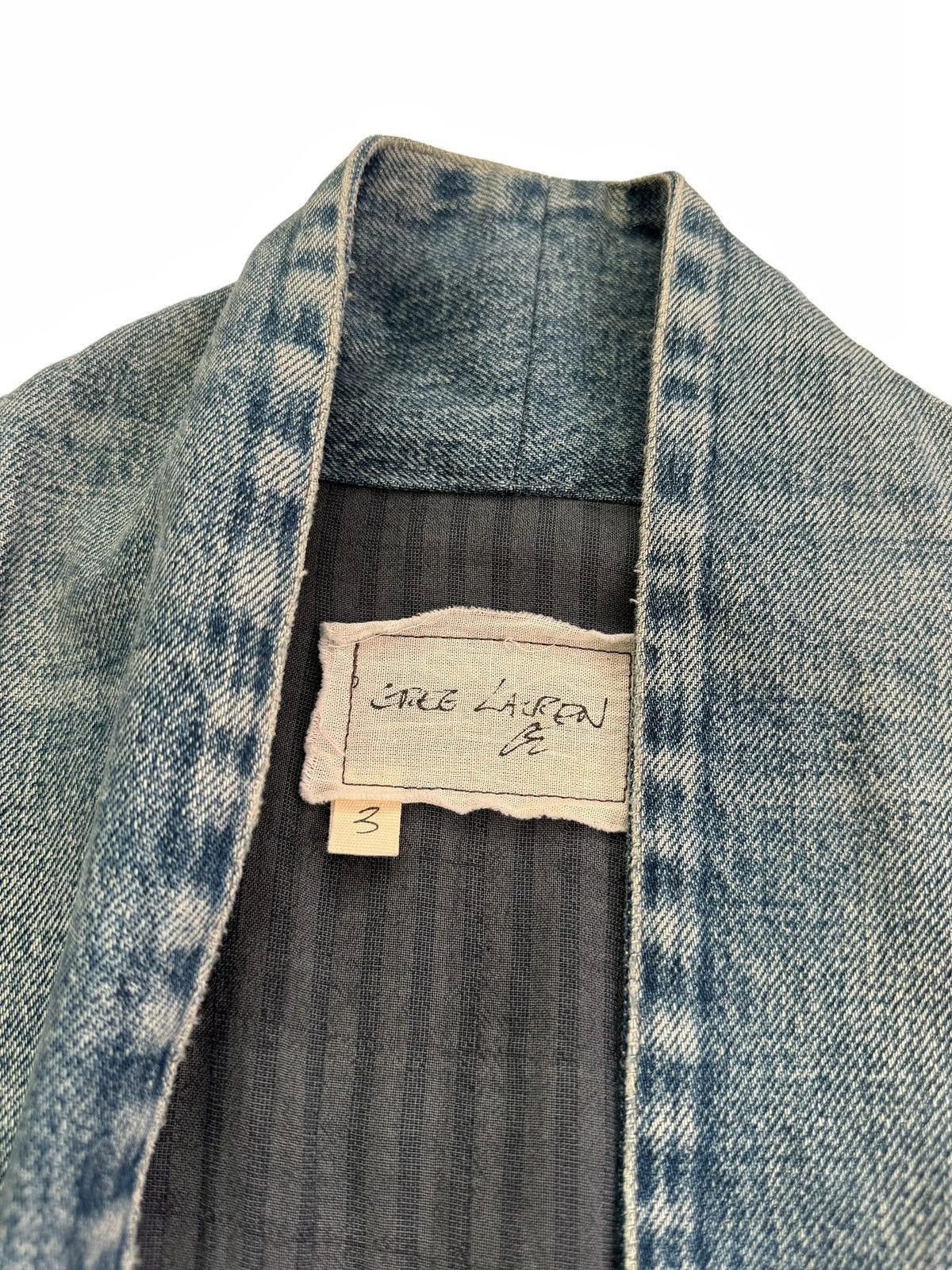Greg Lauren Sz3 Sample Grey Washed Vintage Fabric GL1 Patchwork Kimono Size US L / EU 52-54 / 3 - 3 Thumbnail