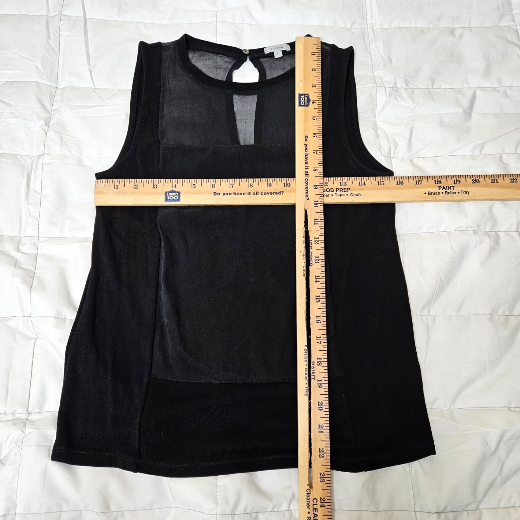Jigsaw JIGSAW Silk Tank Top Black Knit Round Neck Short Sleeve Size S Women’s Regular with Lyocell Silk Fabric - Jigsaw Tank Top Size S / US 4 / IT 40 - 3 Thumbnail