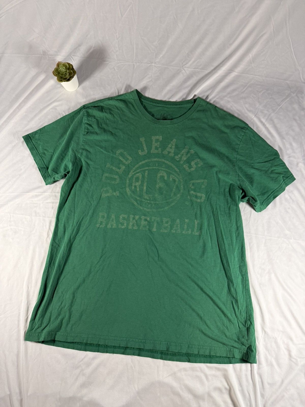 Polo Ralph Lauren Vintage Polo Ralph Lauren Polo Jeans Co Basketball Tee L Size US L / EU 52-54 / 3 - 1 Thumbnail