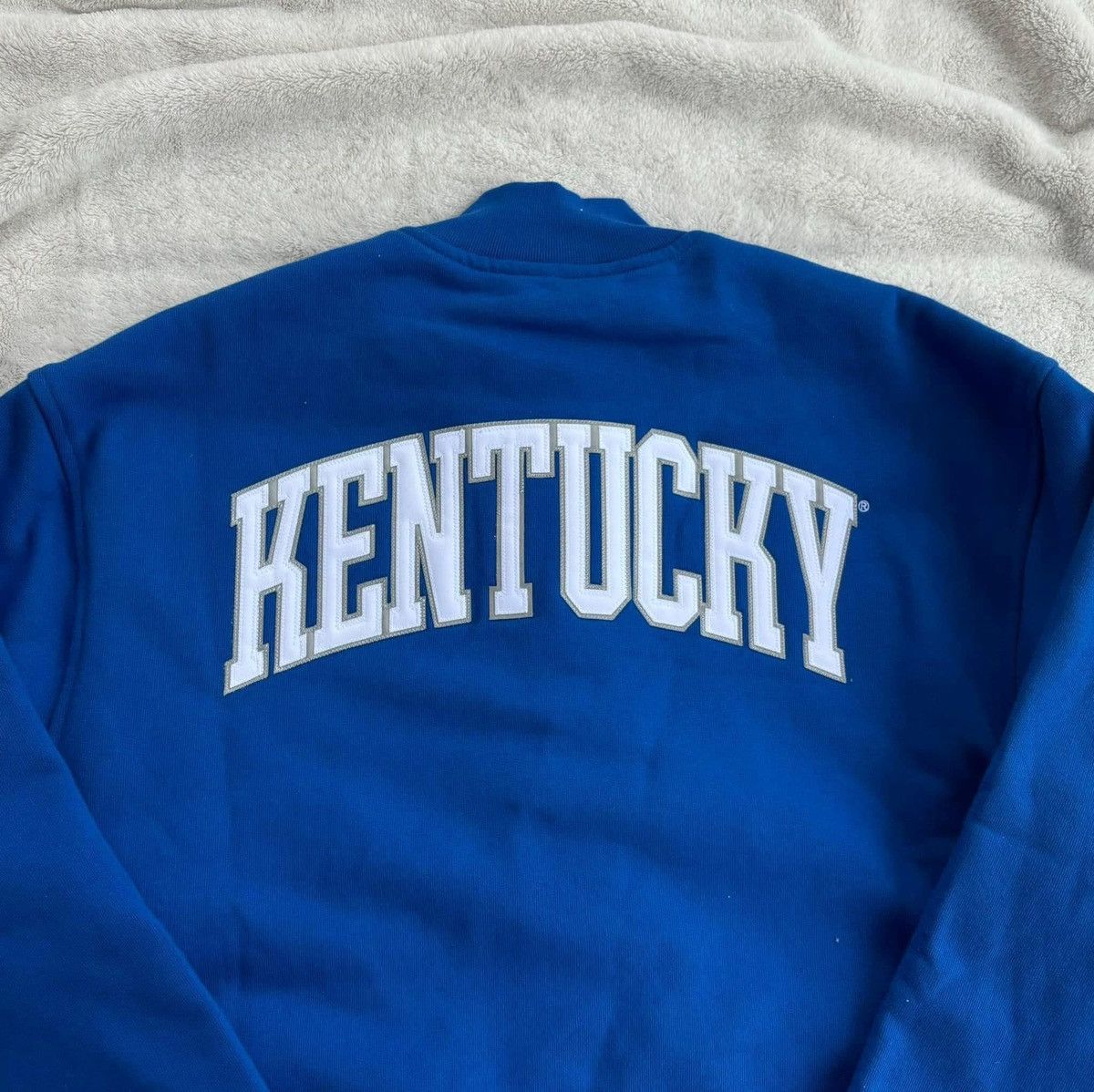 October's Very Own OVO x Wildcats Blue Fleece Varsity Jacket Size US M / EU 48-50 / 2 - 4 Thumbnail