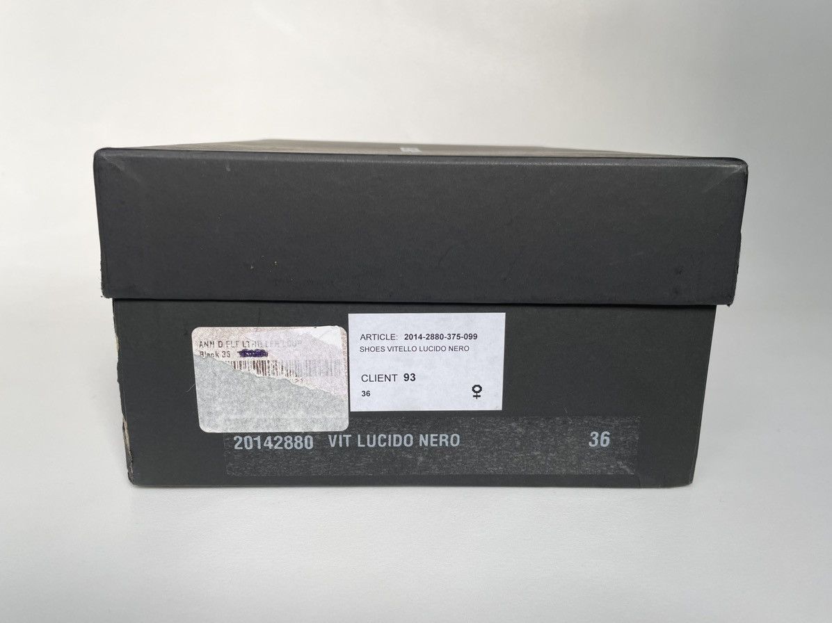 Ann Demeulemeester Black Leather Commando Sole Derbies Size US 7 / IT 37 - 13 Thumbnail