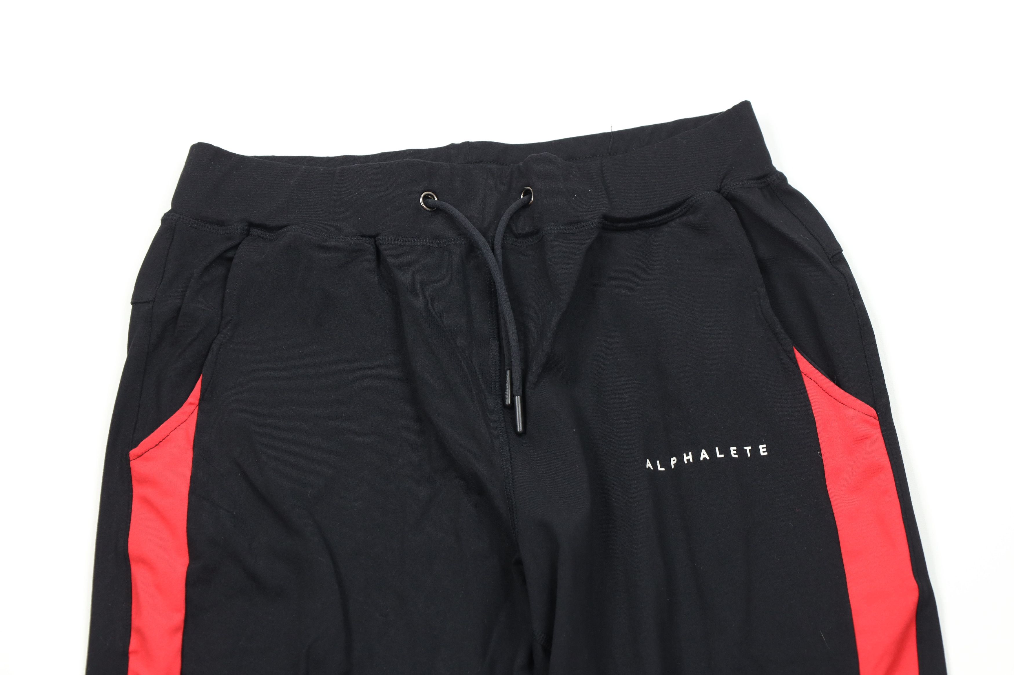 Vintage Alphalete Stretch Spell Block Cuffed Joggers Pants Black Size US 34 / EU 50 - 2 Thumbnail