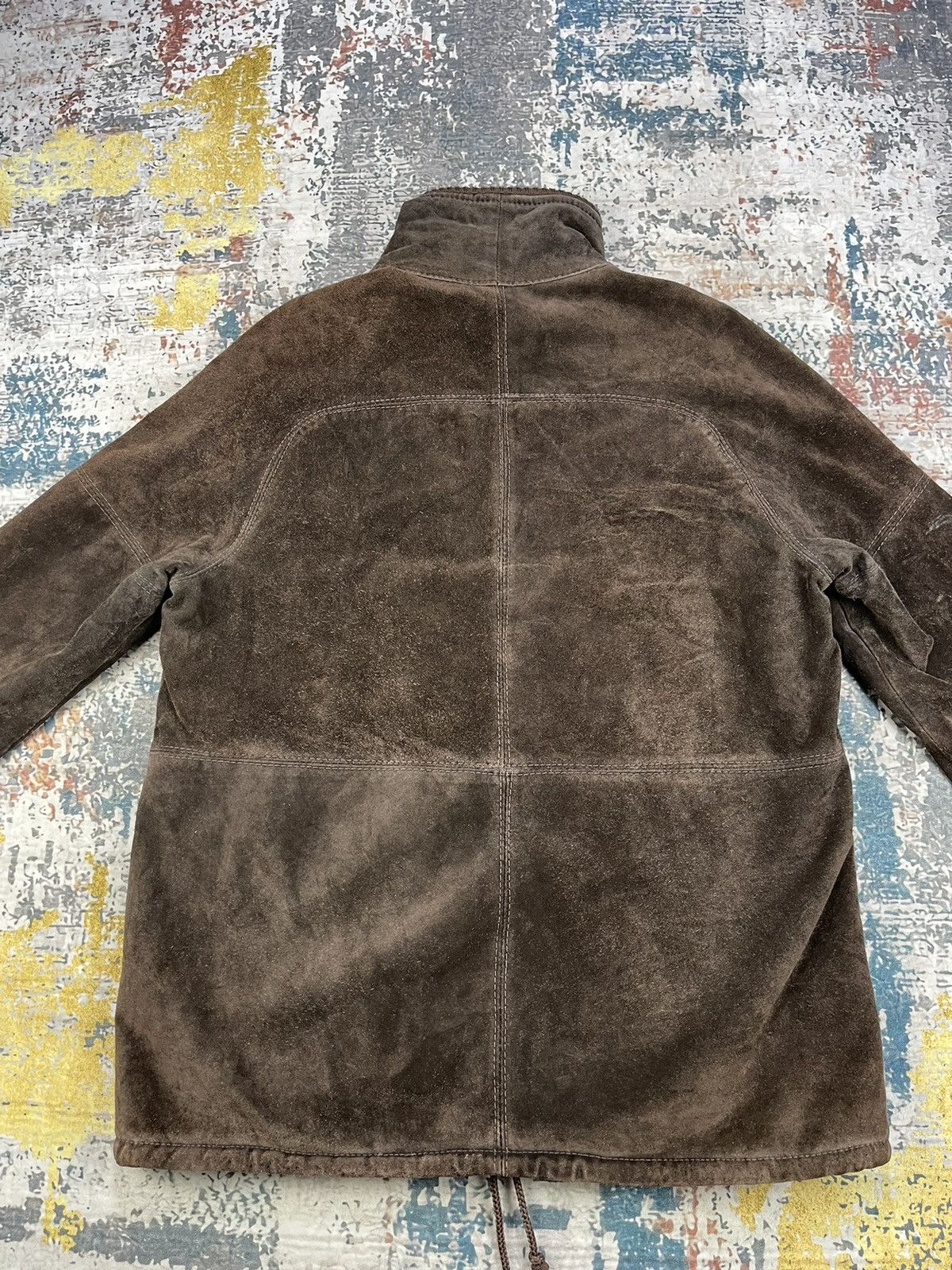 Vera Pelle Vera Pelle Suede Leather Sherpa Lined Jackets Size US L / EU 52-54 / 3 - 7 Thumbnail