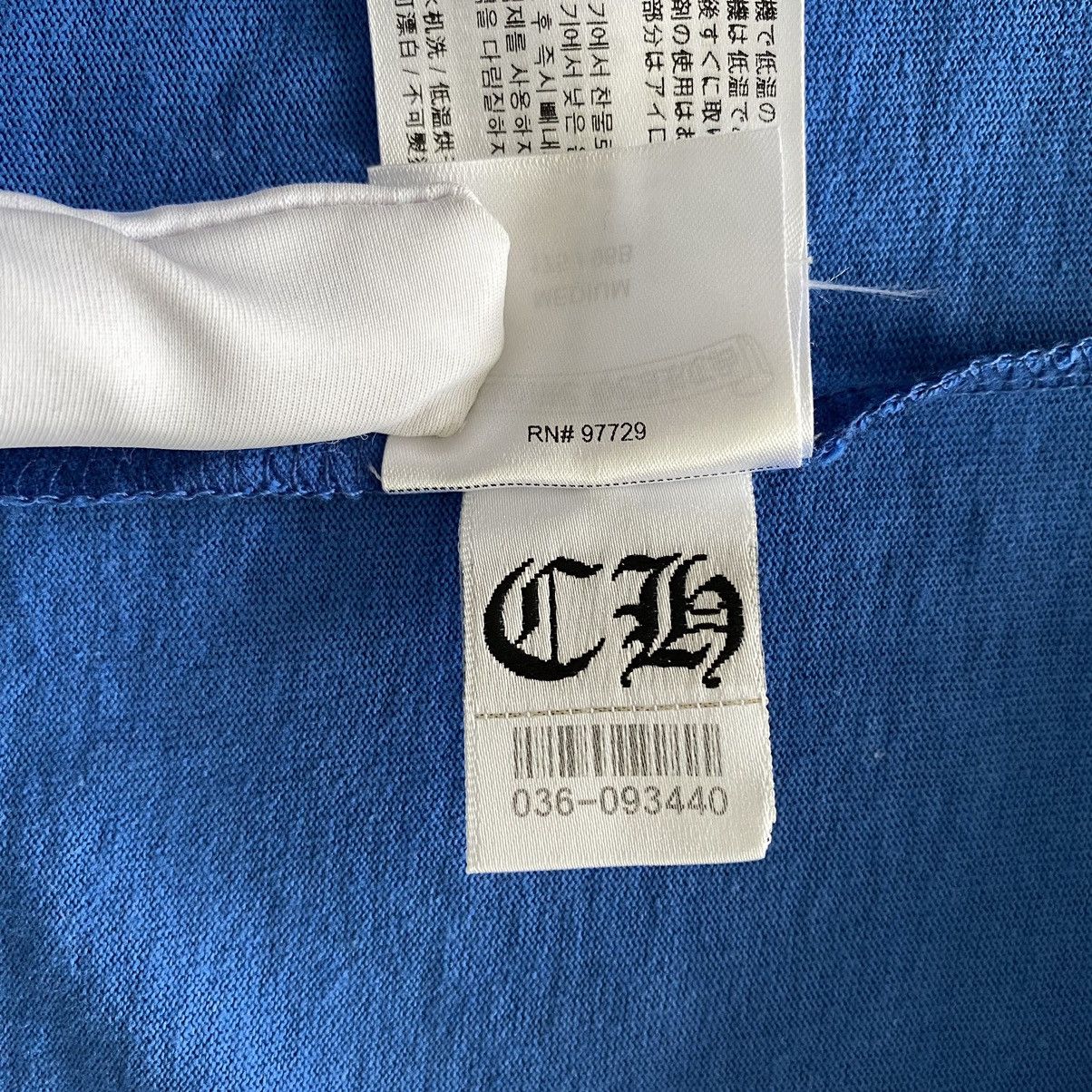 Chrome Hearts CHROME HEARTS Scroll Logo T-Shirt blue Size M / US 6-8 / IT 42-44 - 12 Thumbnail