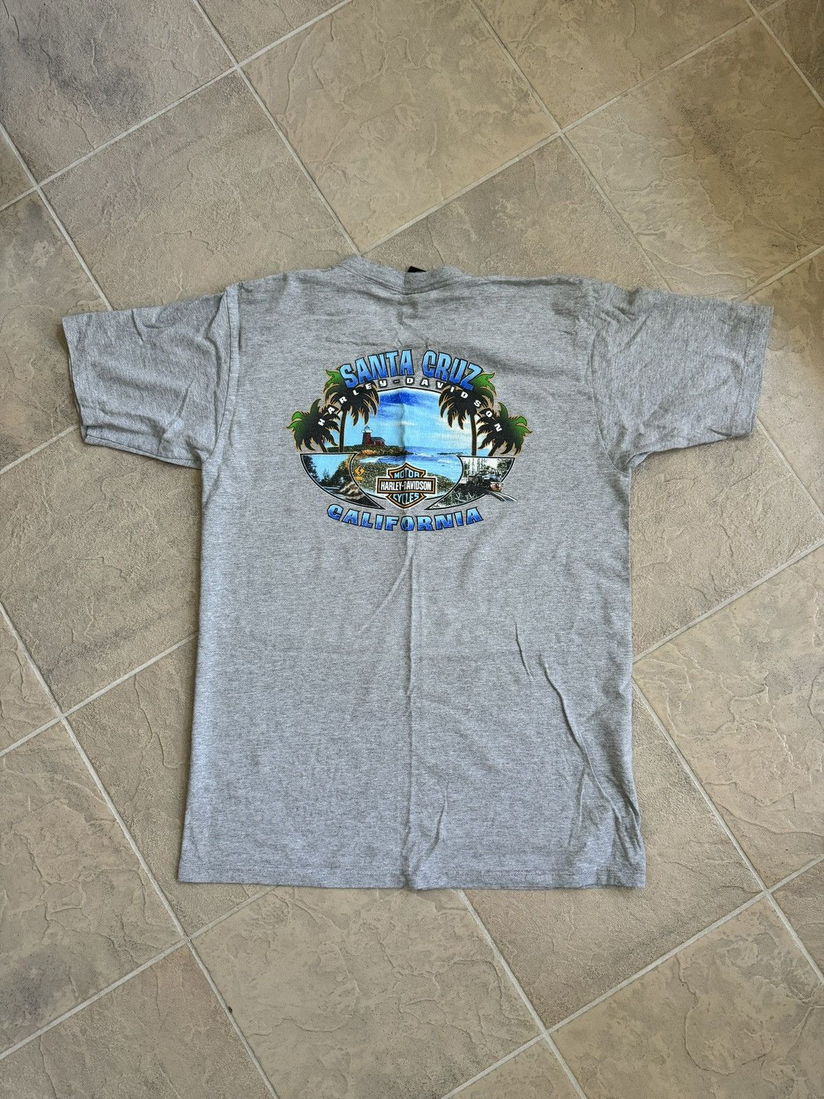 Harley Davidson Vintage Harley Davidson Santa Cruz Tee Size US M / EU 48-50 / 2 - 2 Thumbnail
