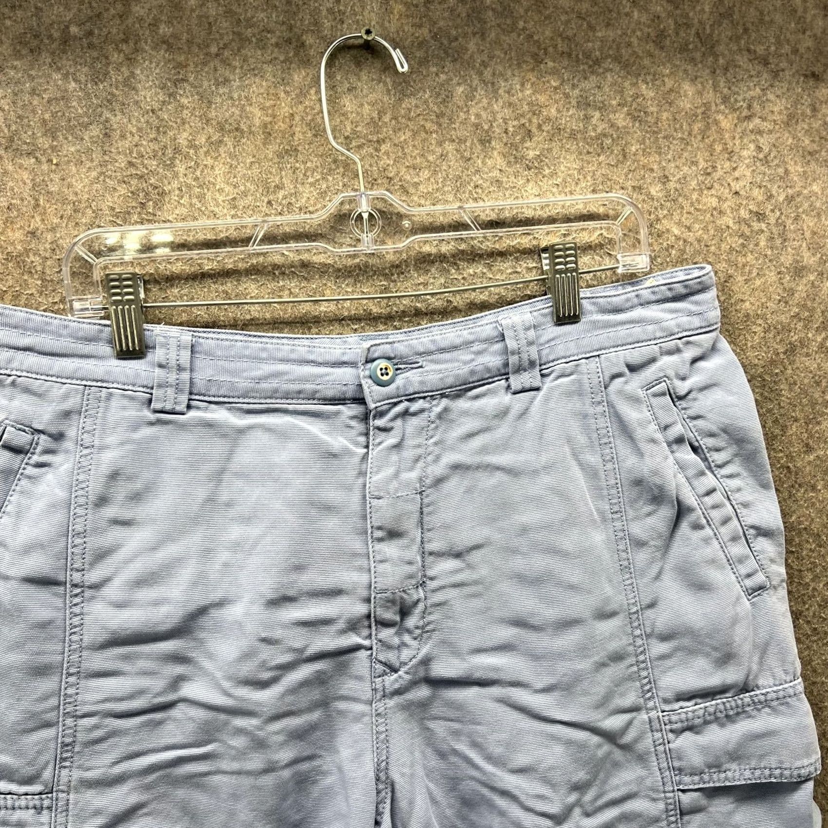Tommy Bahama Tommy Bahama Relax Cargo Shorts Mens 36 Blue Lyocell Cotton Utility Casual Men Size US 36 / EU 52 - 3 Thumbnail