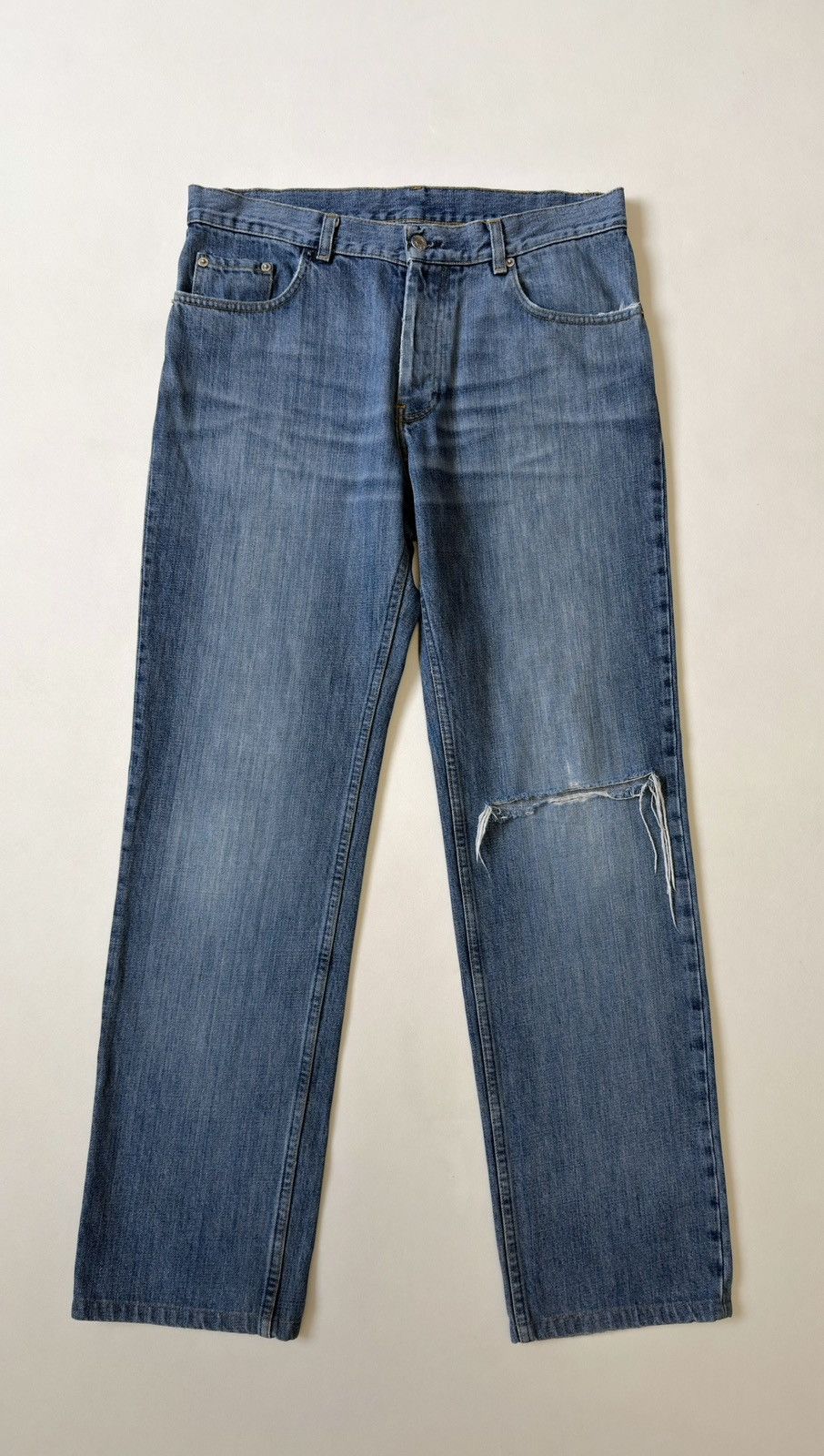 Helmut Lang Thrashed ‘Vintage Sanded Denim’ Jeans Size US 33 - 1 Thumbnail