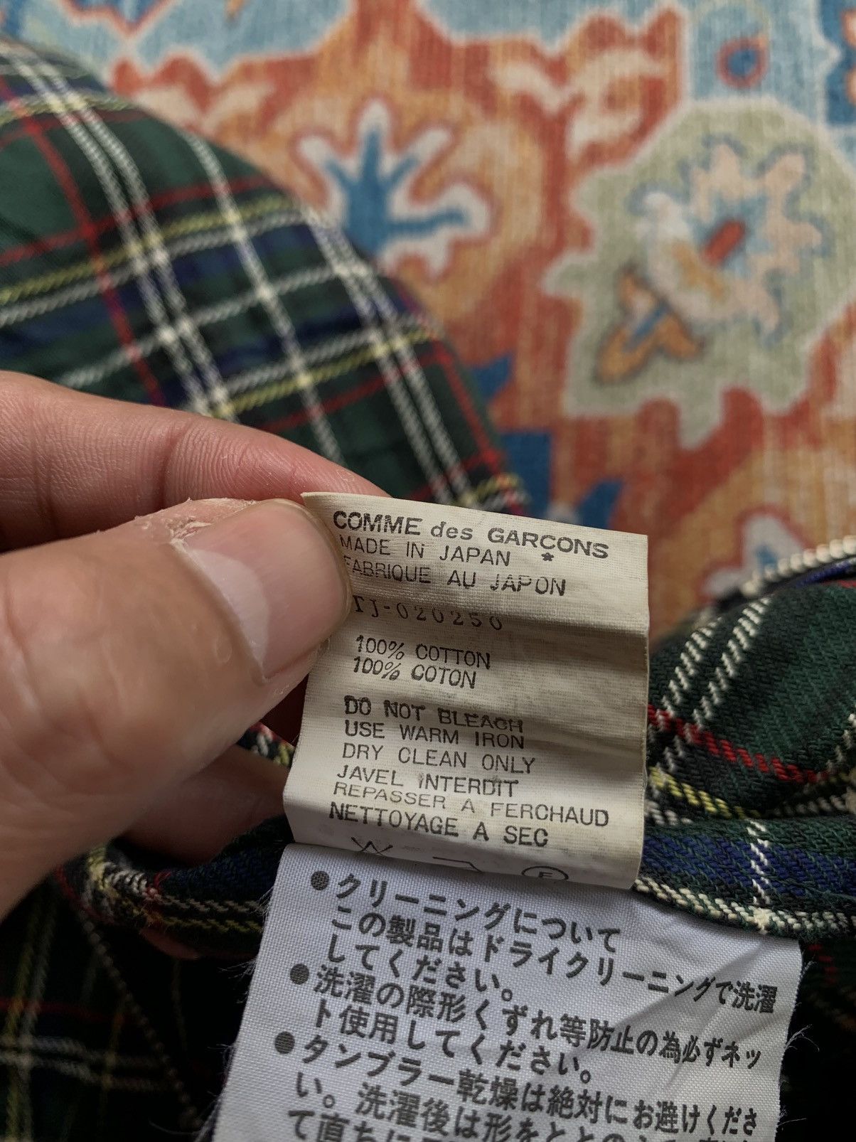 Tricot Comme des Garcons Tartan zip top Fw1990 Size M / US 6-8 / IT 42-44 - 10 Thumbnail