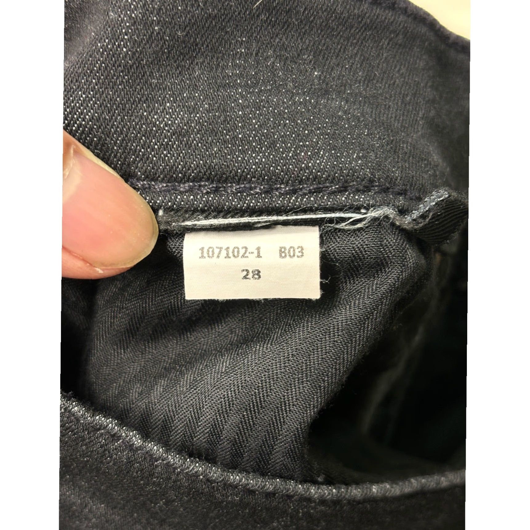 7 For All Mankind VINTAGE? No. Seven For All Mankind Gwenevere High Waist Ankle Black Denim Jeans 28 Size 28" / US 6 / IT 42 - 6 Thumbnail