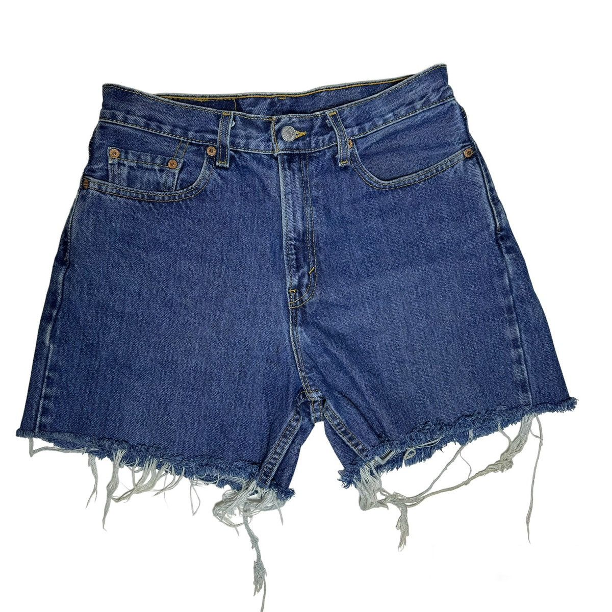 Levi's Vintage Clothing × Vintage Vintage 90s Levi's 560 Loose Fit Cut-Off Jean Shorts Size US 30 / EU 46 - 1 Thumbnail