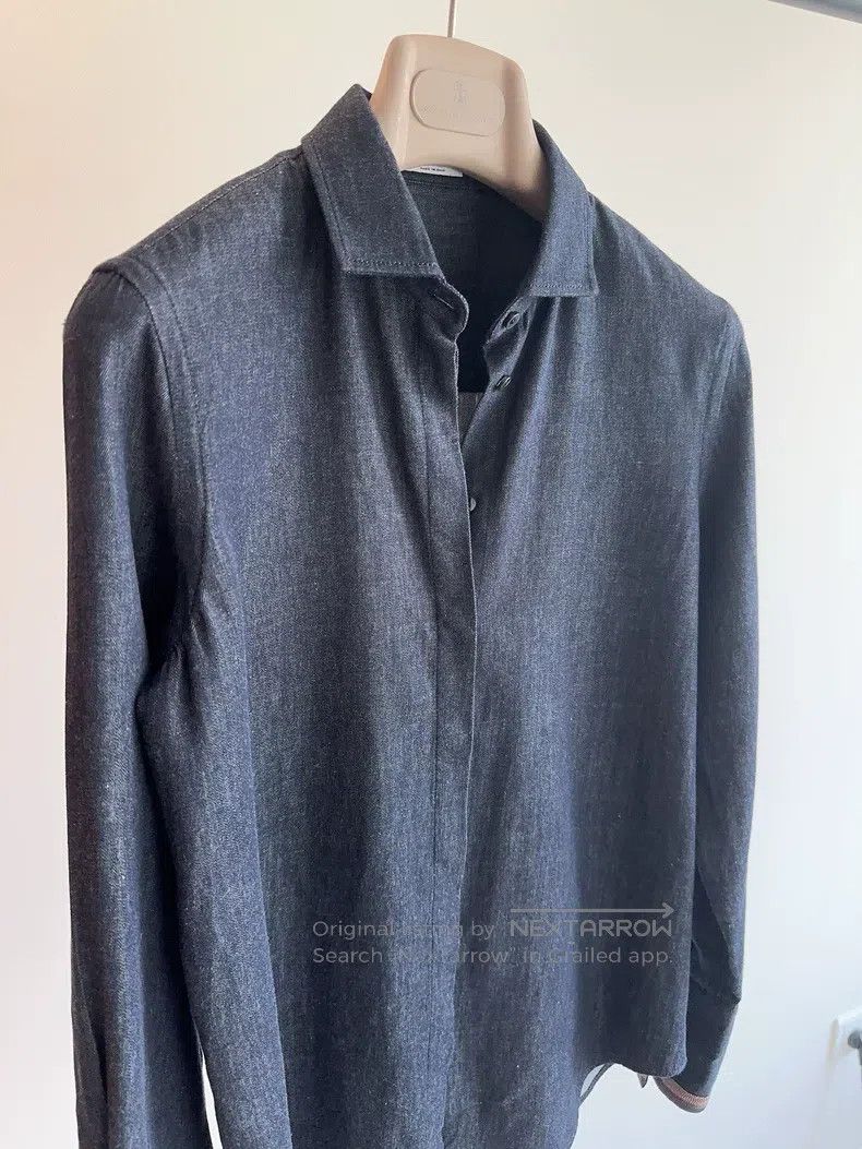 Brunello Cucinelli Brunello Cucinelli Denim Shirt Size US XS / EU 42 / 0 - 3 Thumbnail