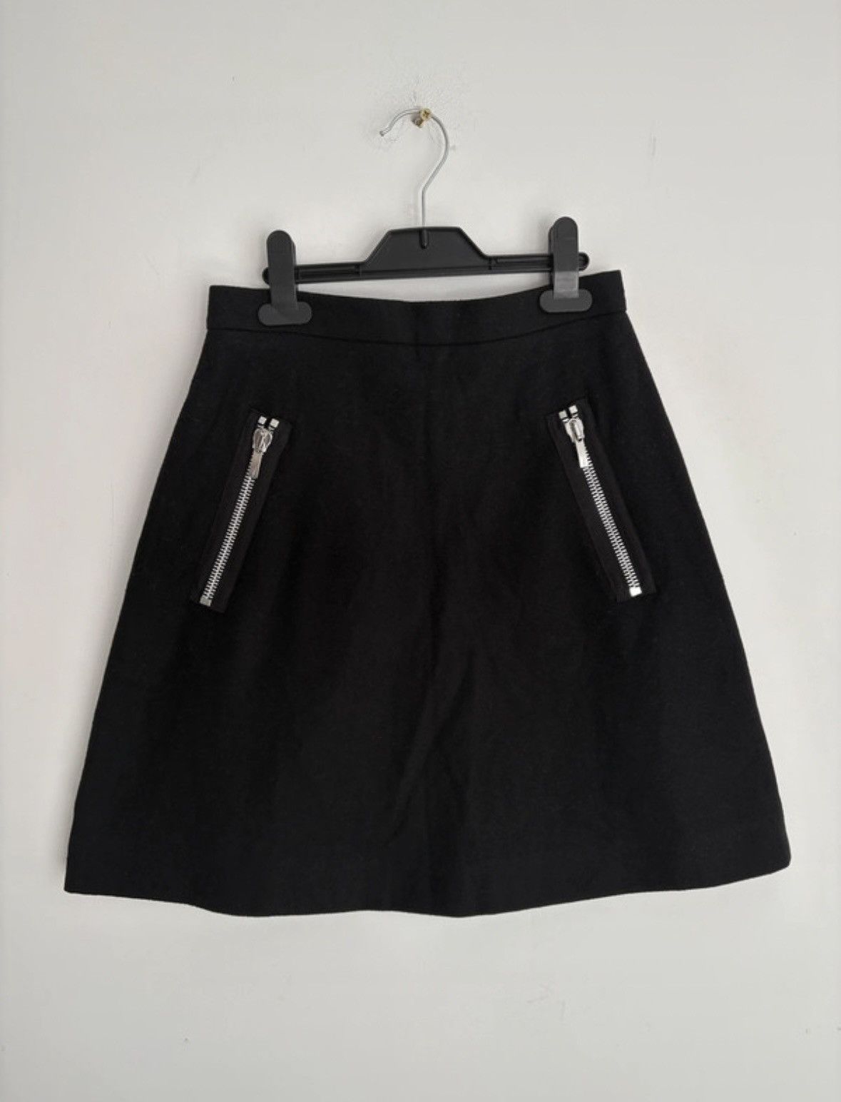 Jean Charles De Castelbajac JC/DC by JC de Castelbajac Black Wool Mini Skirt Size 36 S Size 26" / US 2 / IT 38 - 5 Thumbnail
