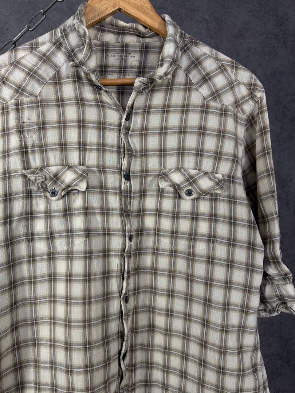 Allsaints Allsaints vintage designer shirt Size US L / EU 52-54 / 3 - 3 Thumbnail