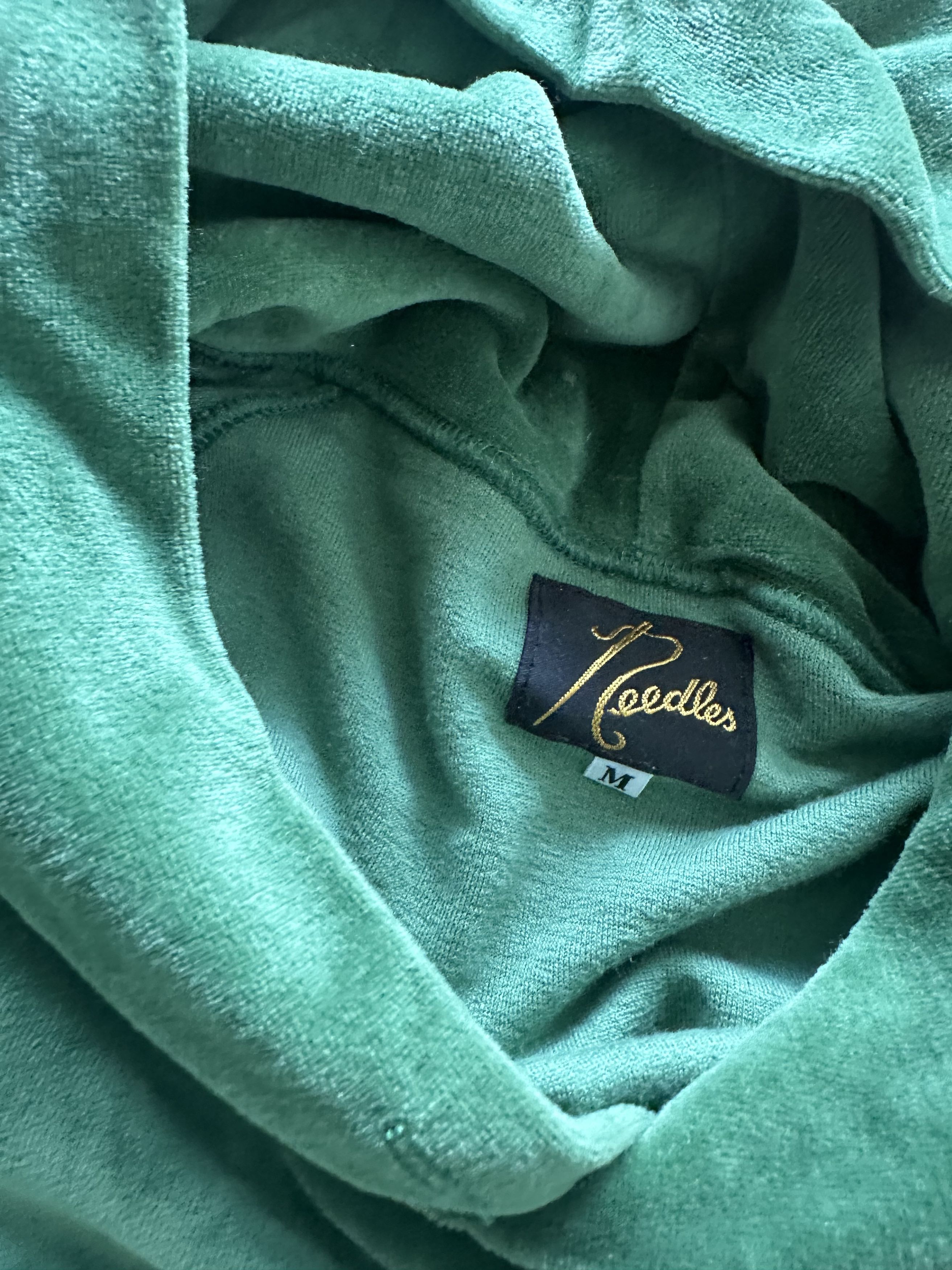Needles Needles Velour Track Hoodie Green/Purple - Size M Size US M / EU 48-50 / 2 - 3 Thumbnail