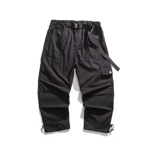 Jean 21SS Indigo Union Japan Black Worker Cropped Pants Size US 31 - 1 Thumbnail