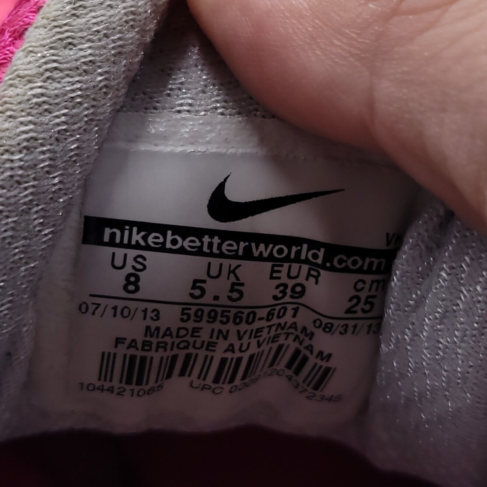 Nike Nike Dual Fushion Lite Shoe Womens Size 8 599560-601 Pink Size US 8 / IT 38 - 9 Thumbnail