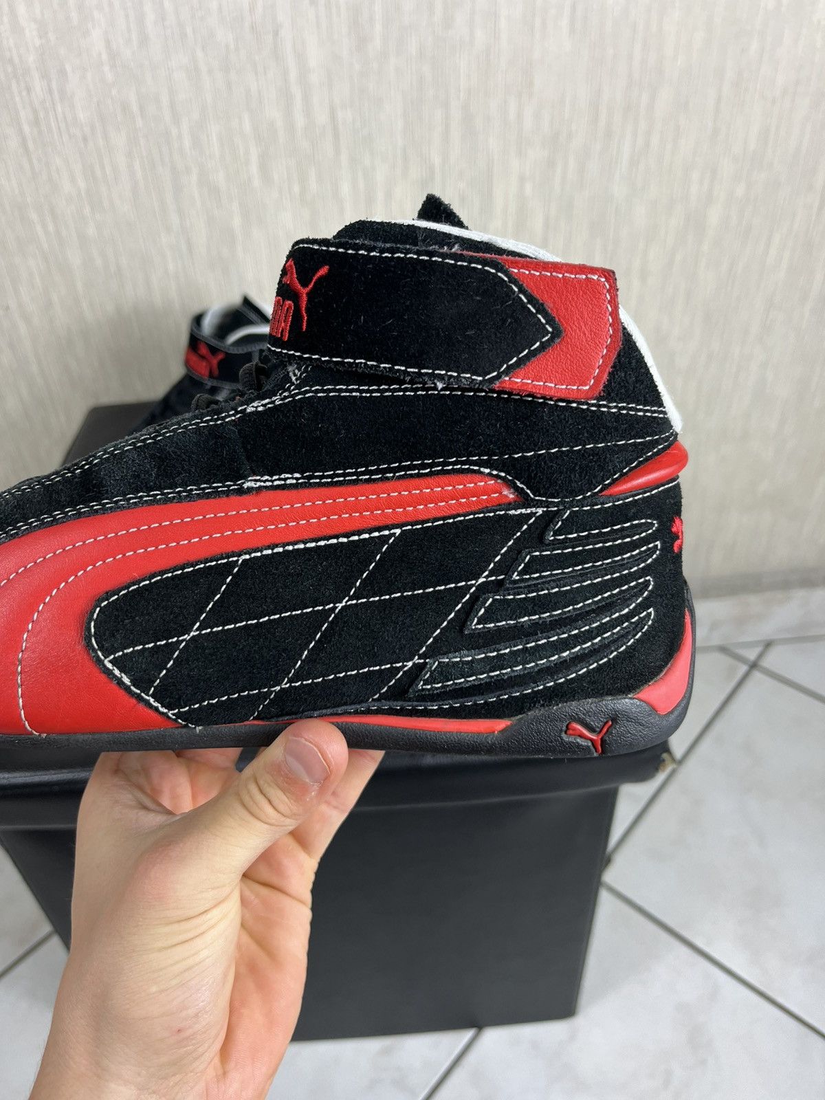 Puma × Vintage Vintage Puma y2k speed cat high racing ferrari sneaker shoes Size US 7.5 / EU 40-41 - 15 Thumbnail
