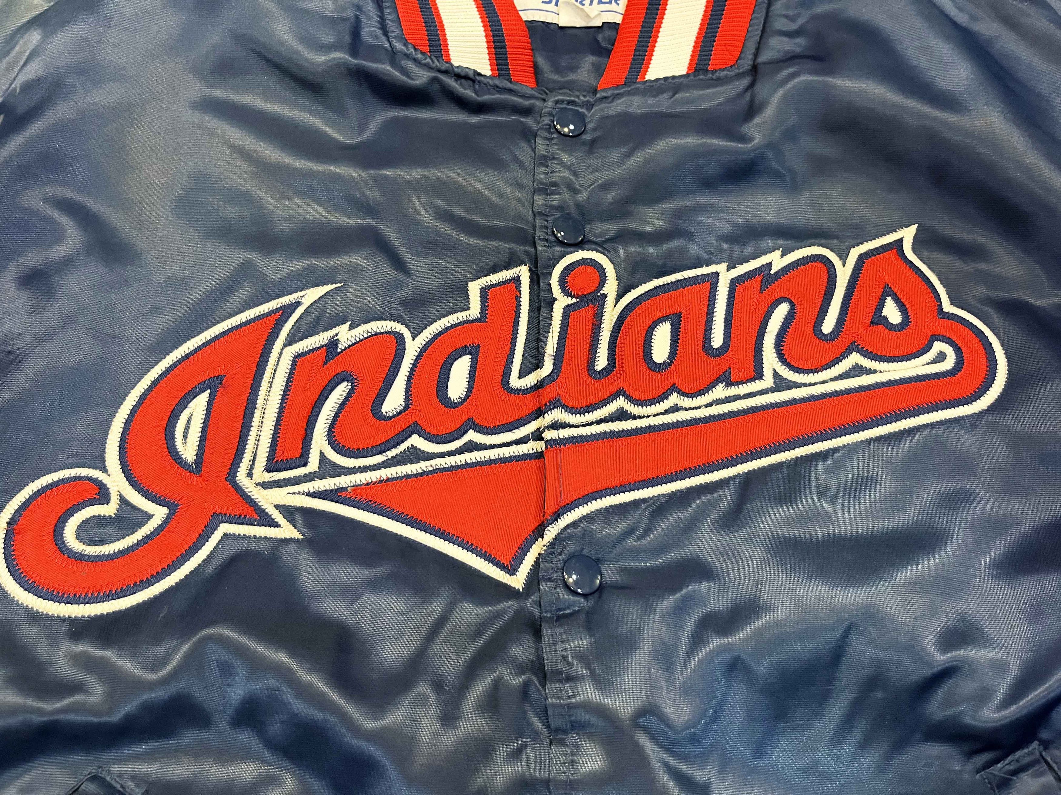 MLB × Starter × Vintage Vintage Starter MLB Cleveland Indians Bomber Satin Jacket Size US L / EU 52-54 / 3 - 2 Thumbnail