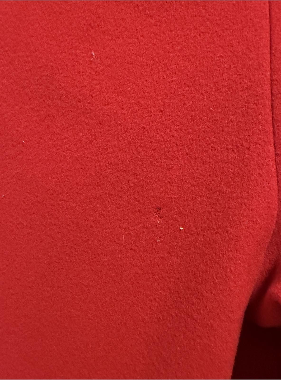 Designer Chic Dennis Basso Red Wool Blend Coat - Size XS Size L / US 10 / IT 46 - 8 Thumbnail