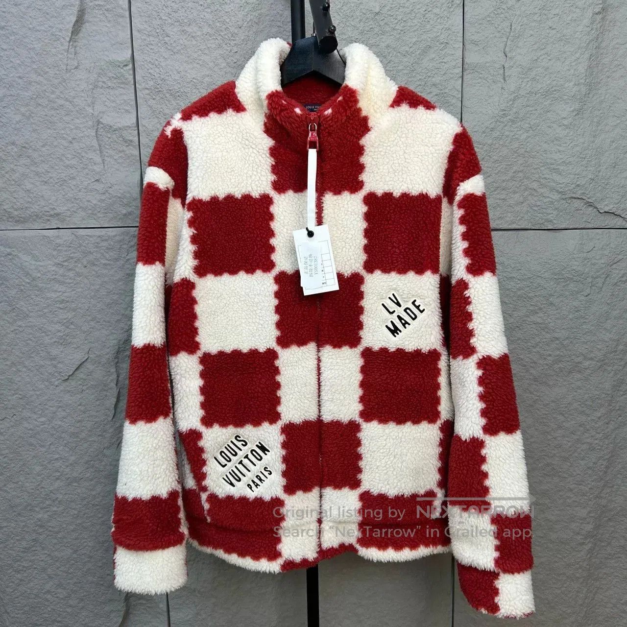 Louis Vuitton LV x Nigo Checkered Teddy Jacket. Size US L / EU 52-54 / 3 - 1 Thumbnail