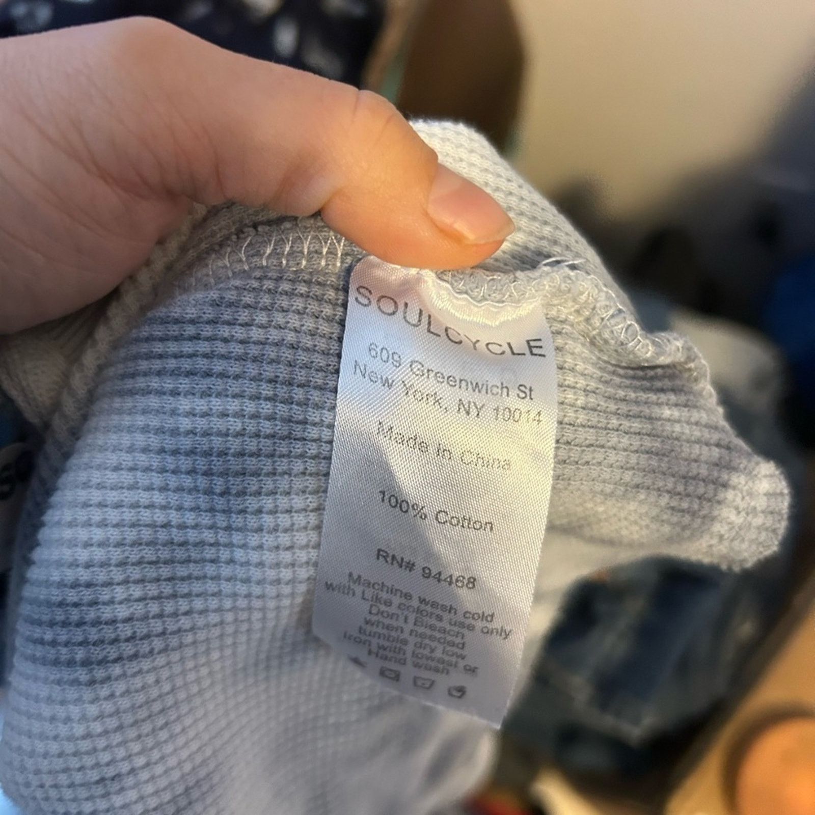Other Soulcycle Julie Cropped Tie Dye Waffle Knit Top Size XS / US 0-2 / IT 36-38 - 4 Thumbnail