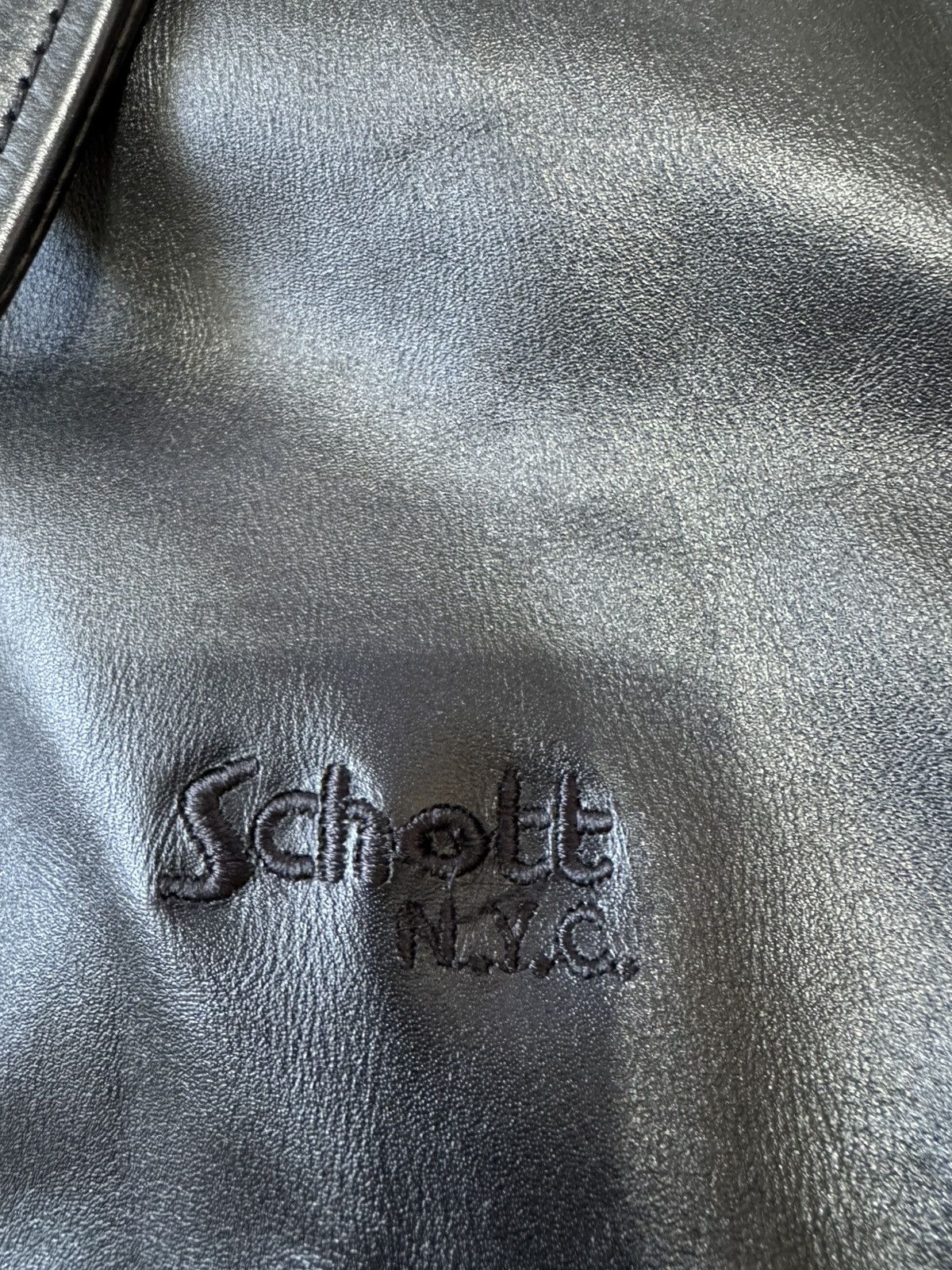 Schott Schott N.Y.C usa LC5100RIB Leather Jacket Bomber size M Size US M / EU 48-50 / 2 - 6 Thumbnail