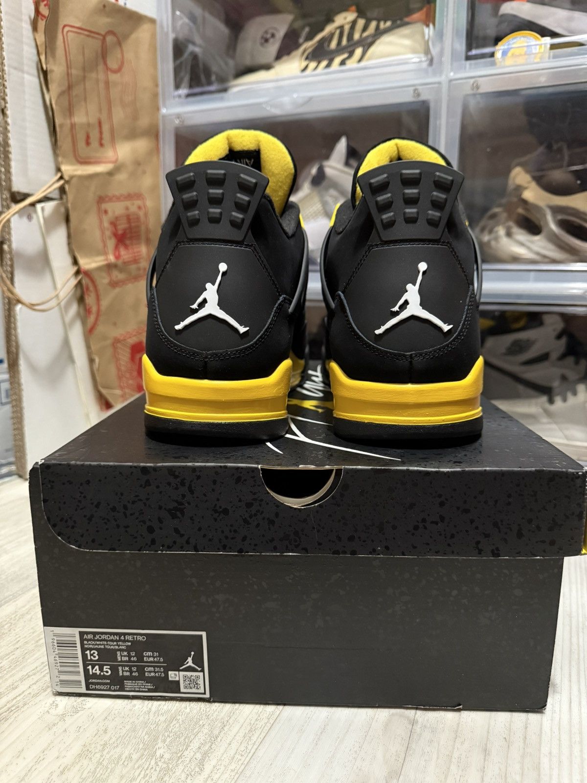 Jordan Brand Air Jordan 4 Retro Yellow Thunder Size US 13 / EU 46 - 5 Thumbnail