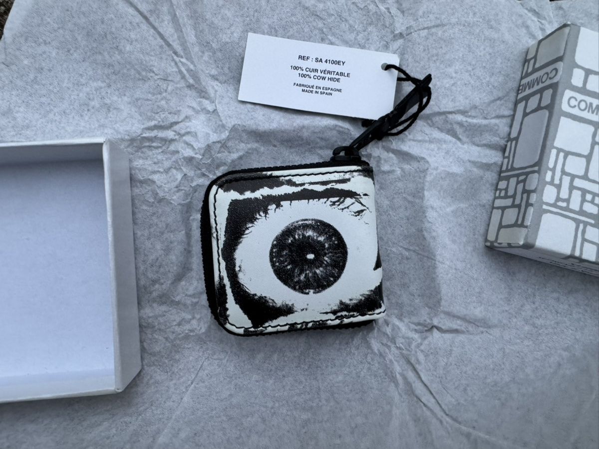 Comme des Garcons SHIRT × Supreme Supreme Comme Des Garcons Shirt White Small Eyes Coin Pouch Size ONE SIZE - 2 Thumbnail