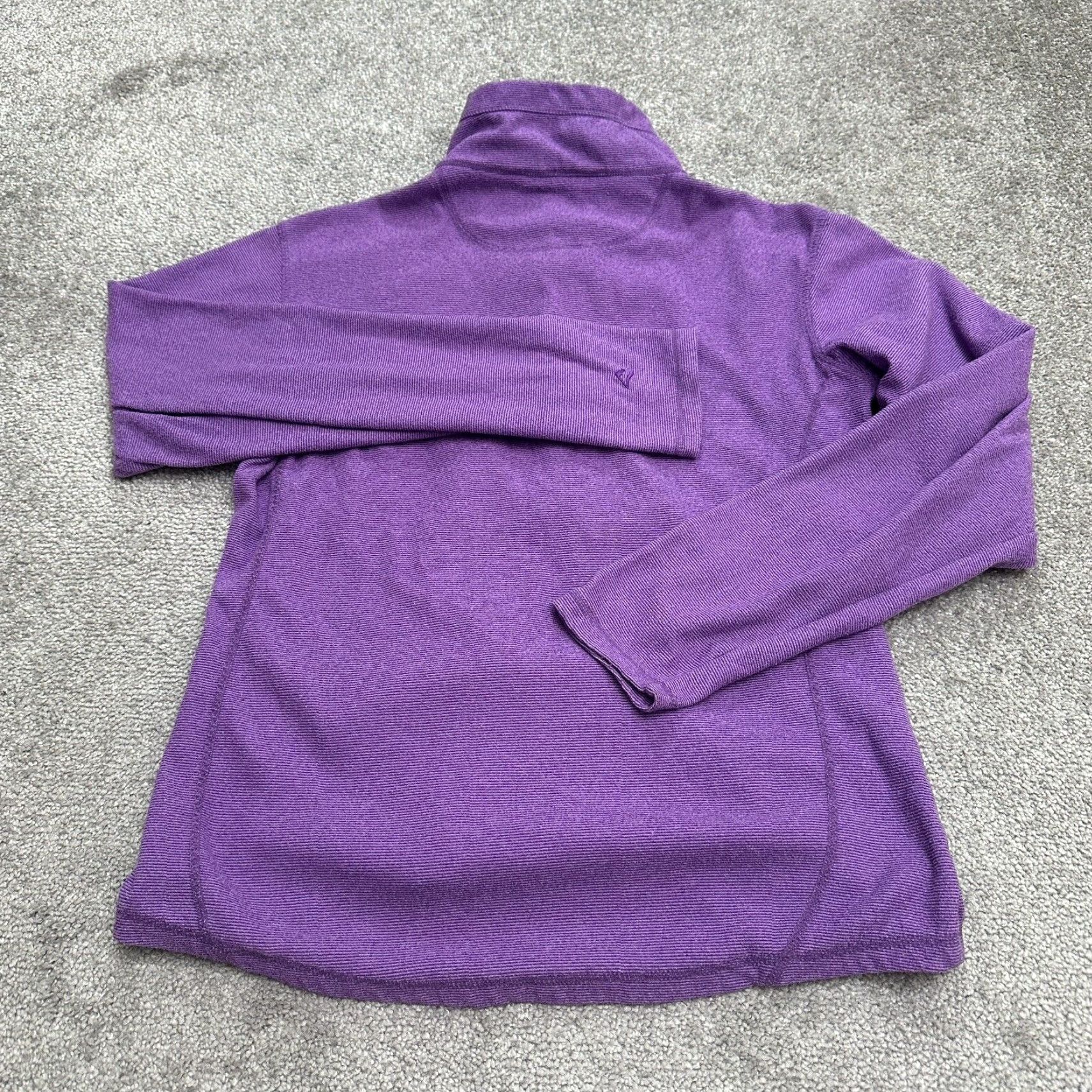 Vintage Alpine Design Active Jacket Womens Medium Purple 1/4 Zip Lightweight Long Sleeve Size M / US 6-8 / IT 42-44 - 2 Thumbnail