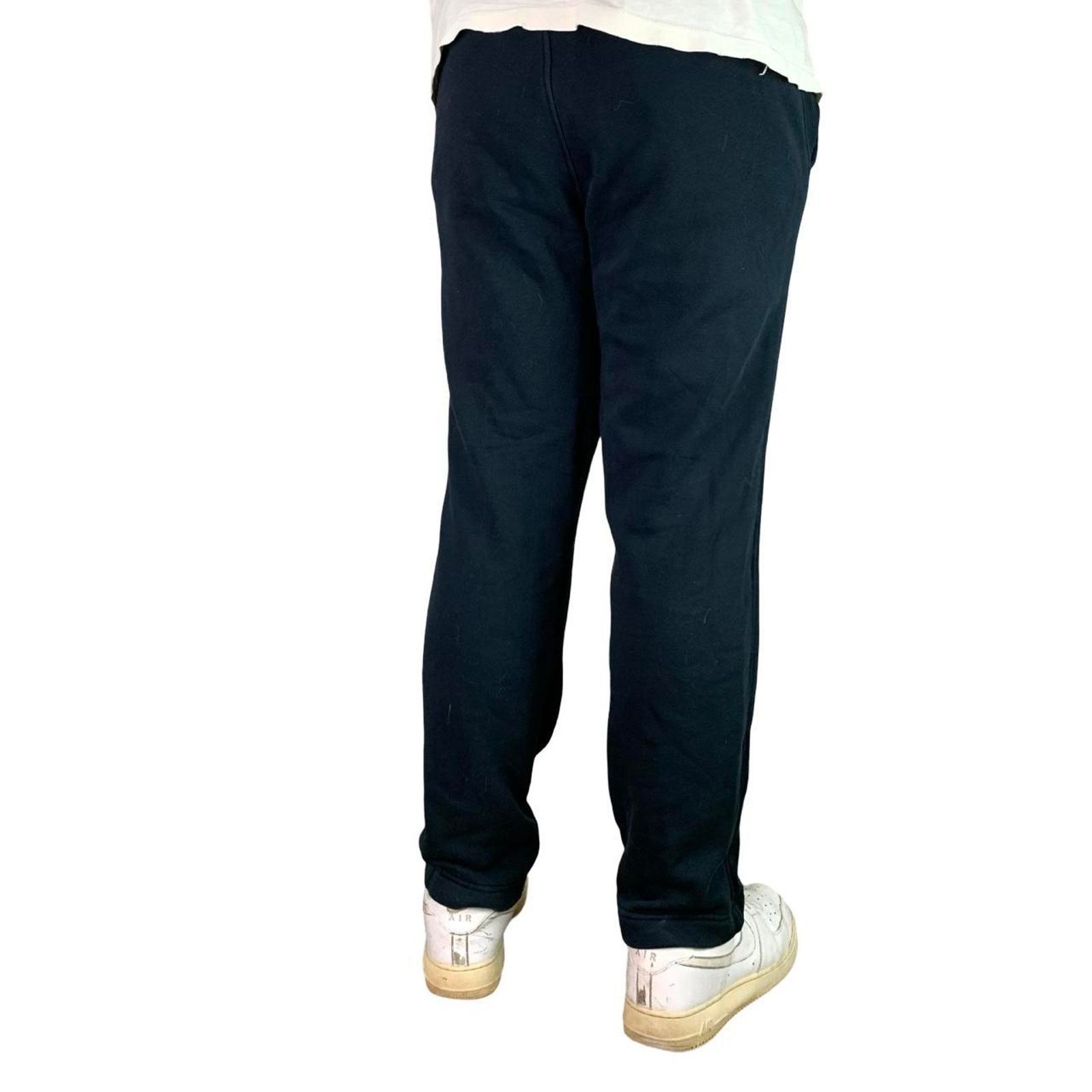 Nike Y2K Embroidered Black Nike Sweatpants with drawstring waist Size US 36 / EU 52 - 4 Thumbnail