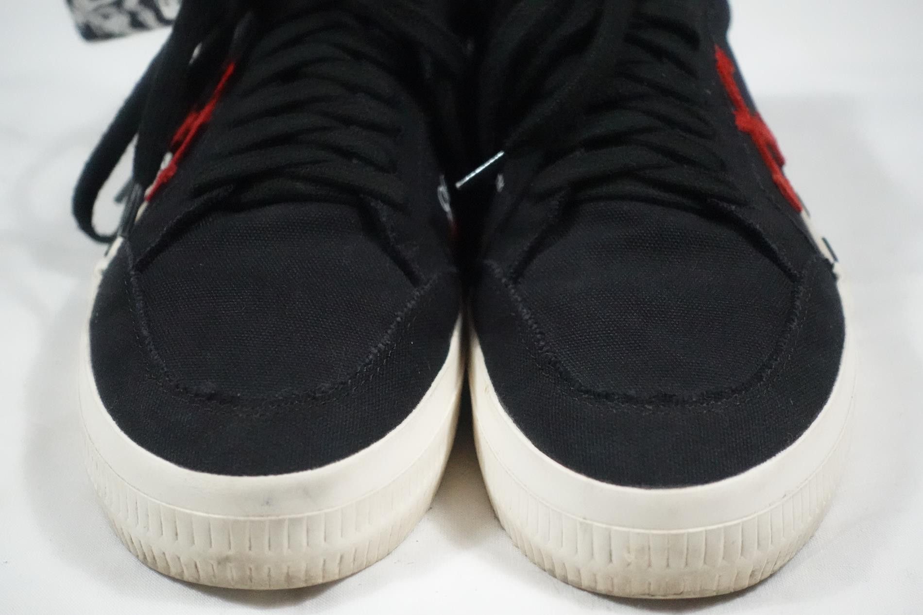 Off-White Off-White Sneakers Vulcanized Black Red Canvas 41 EU 8 US Size US 8 / EU 41 - 3 Thumbnail