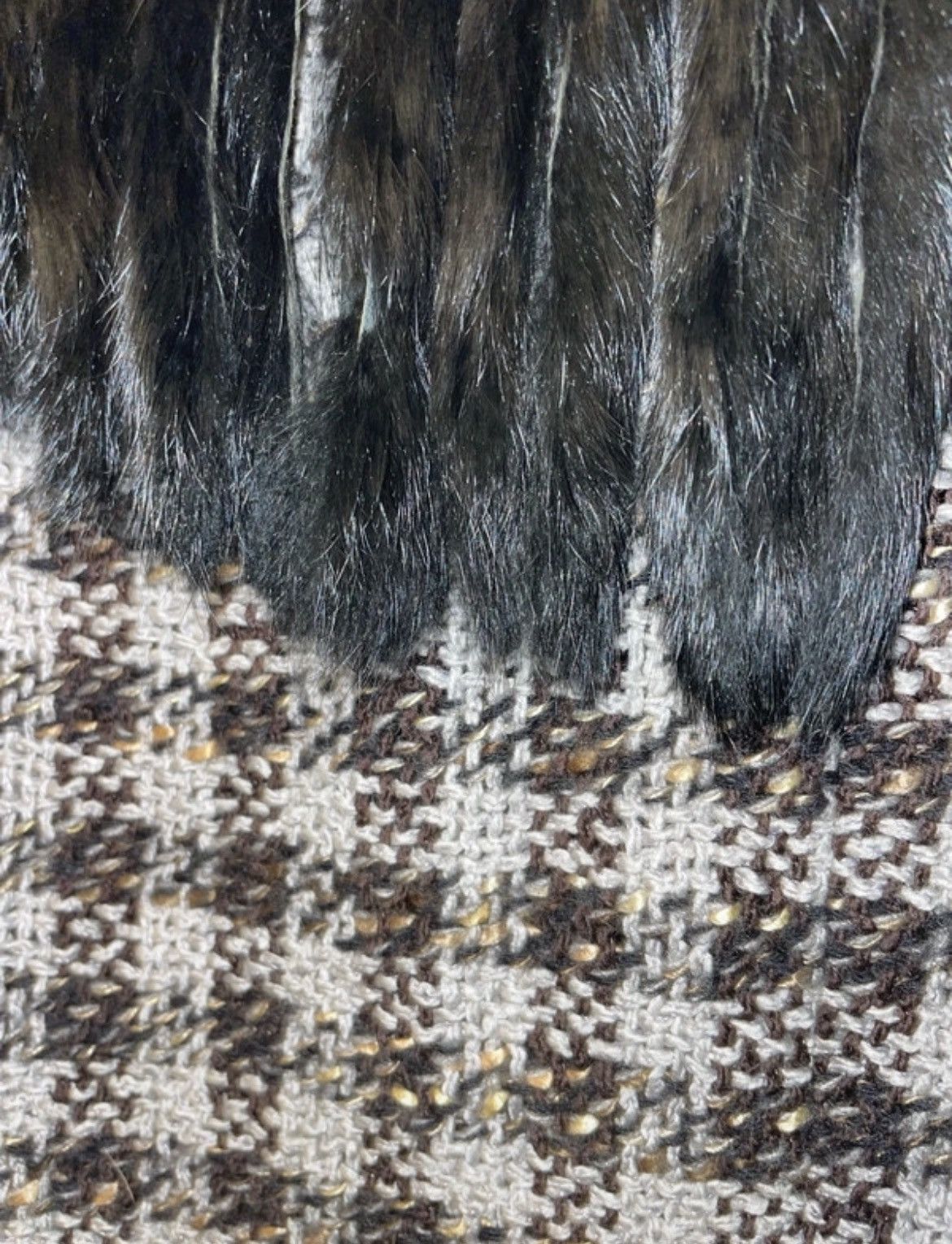 Emporio Armani Emporio Armani tweed and fur coat Size S / US 4 / IT 40 - 8 Thumbnail