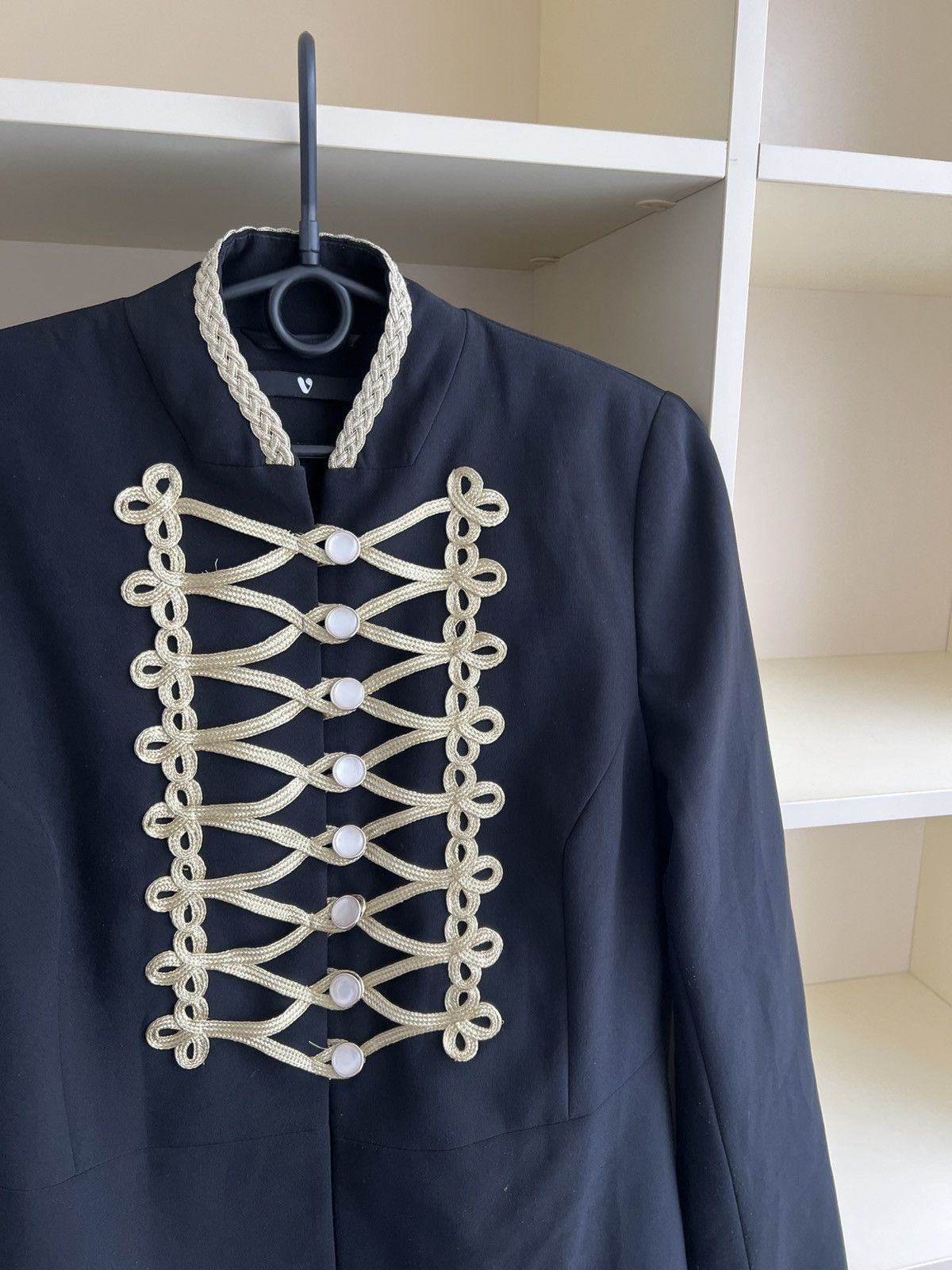 Vintage Napoleonic Style Military Blazer V By Very Gold Embroidery Size M / US 6-8 / IT 42-44 - 5 Thumbnail