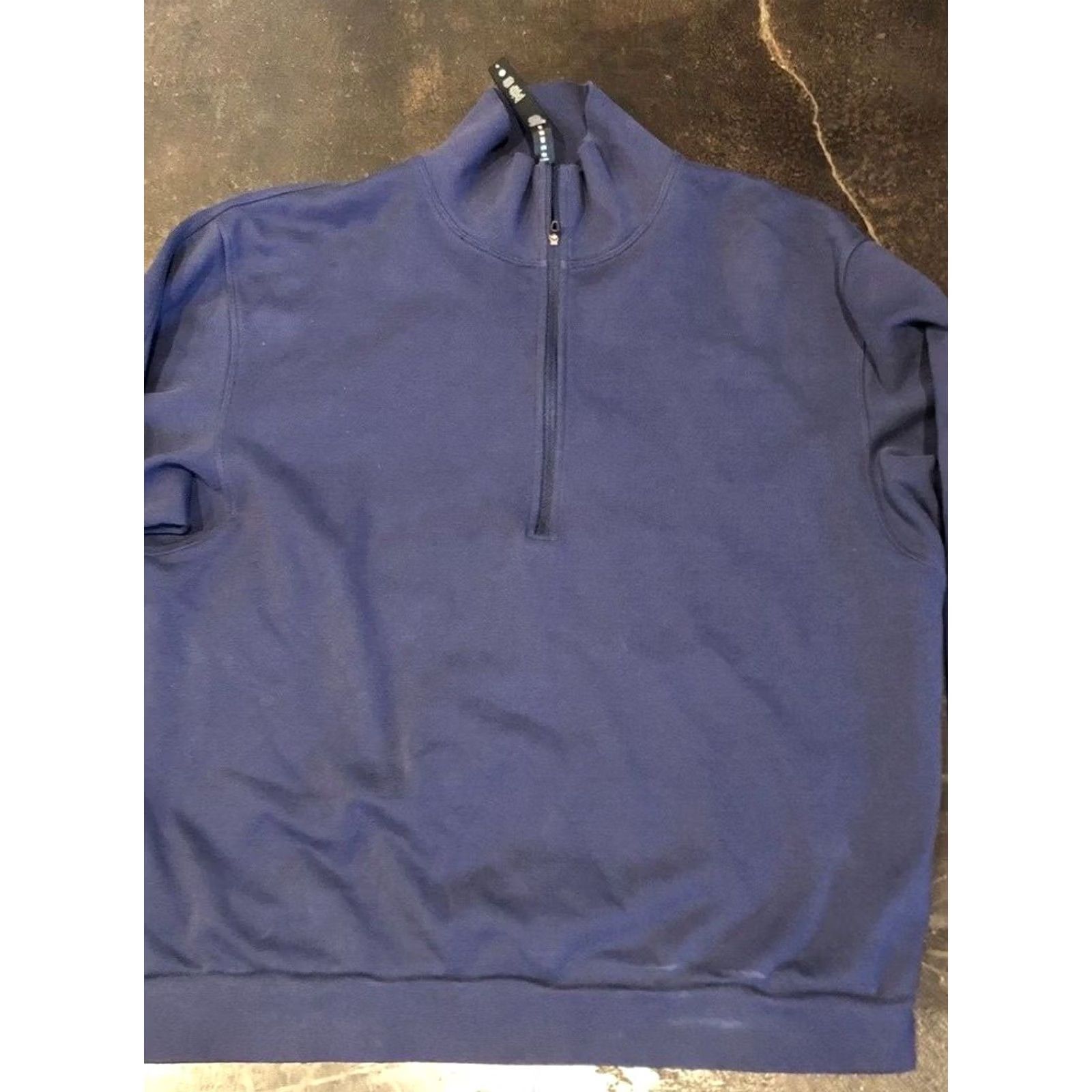 Lululemon Lululemon Navy 1/4 Pullover Performance Shirt Size Men's Large Size US L / EU 52-54 / 3 - 3 Thumbnail