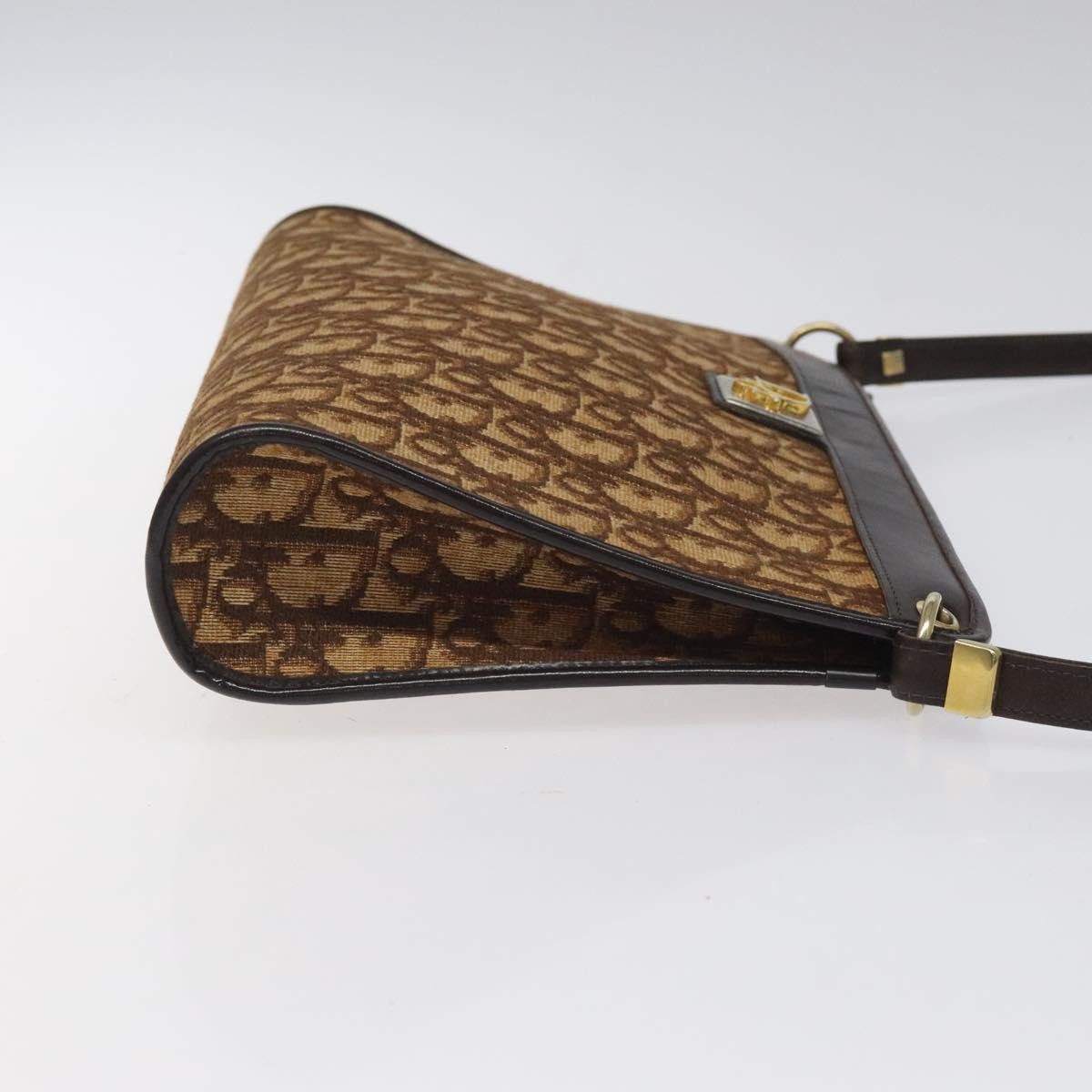 Dior DIOR Trotter Canvas Shoulder Bag Brown Size ONE SIZE - 4 Thumbnail