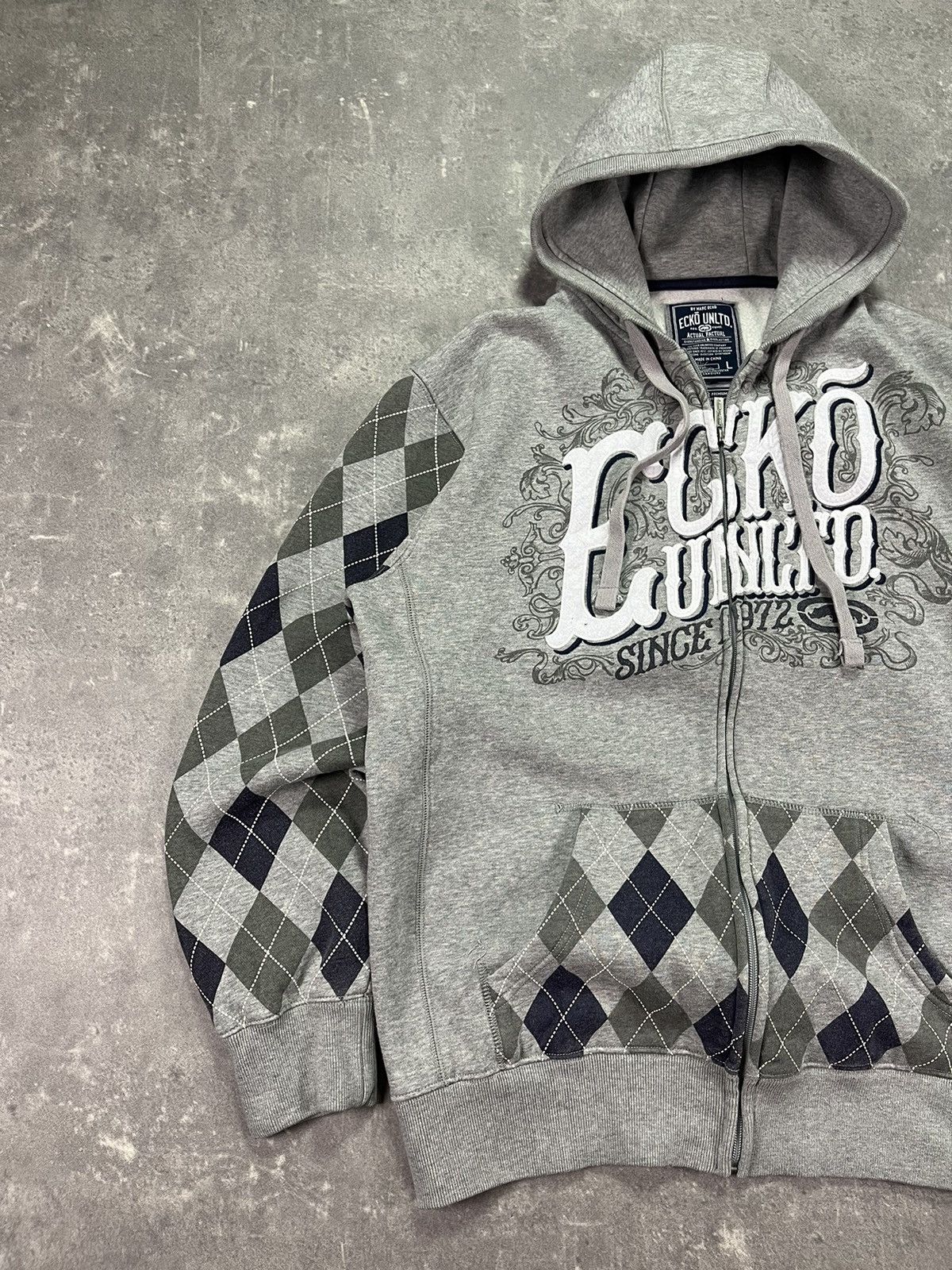 Ecko Unltd. Crazy Vintage Ecko Unltd Zip Hoodie Y2K L Size US L / EU 52-54 / 3 - 3 Thumbnail