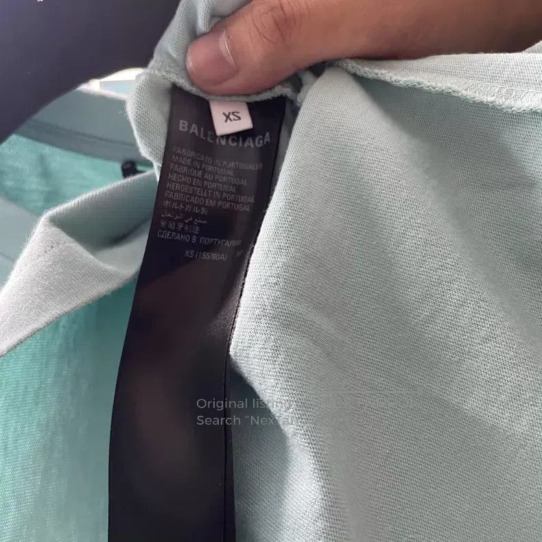 Balenciaga Balenciaga Haze blue new lock short-sleeved shirt Size US XS / EU 42 / 0 - 4 Thumbnail