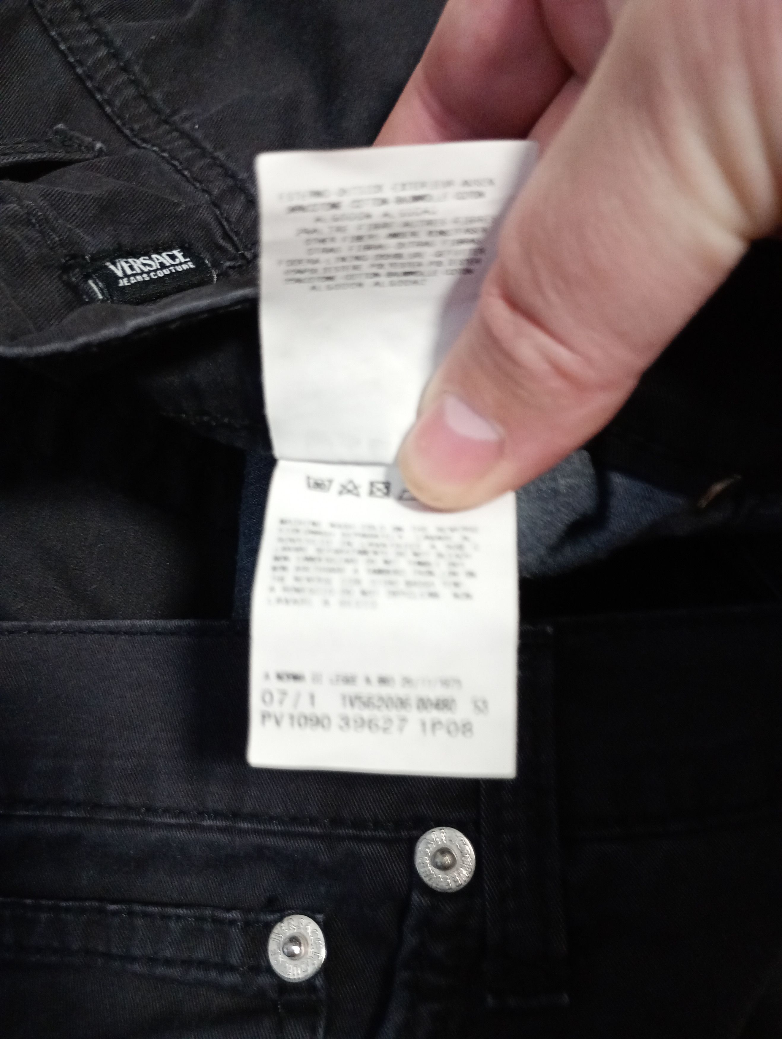 Designer × Versace Jeans Couture Versace Jeans Couture Black Jeans Size US 38 / EU 54 - 10 Thumbnail