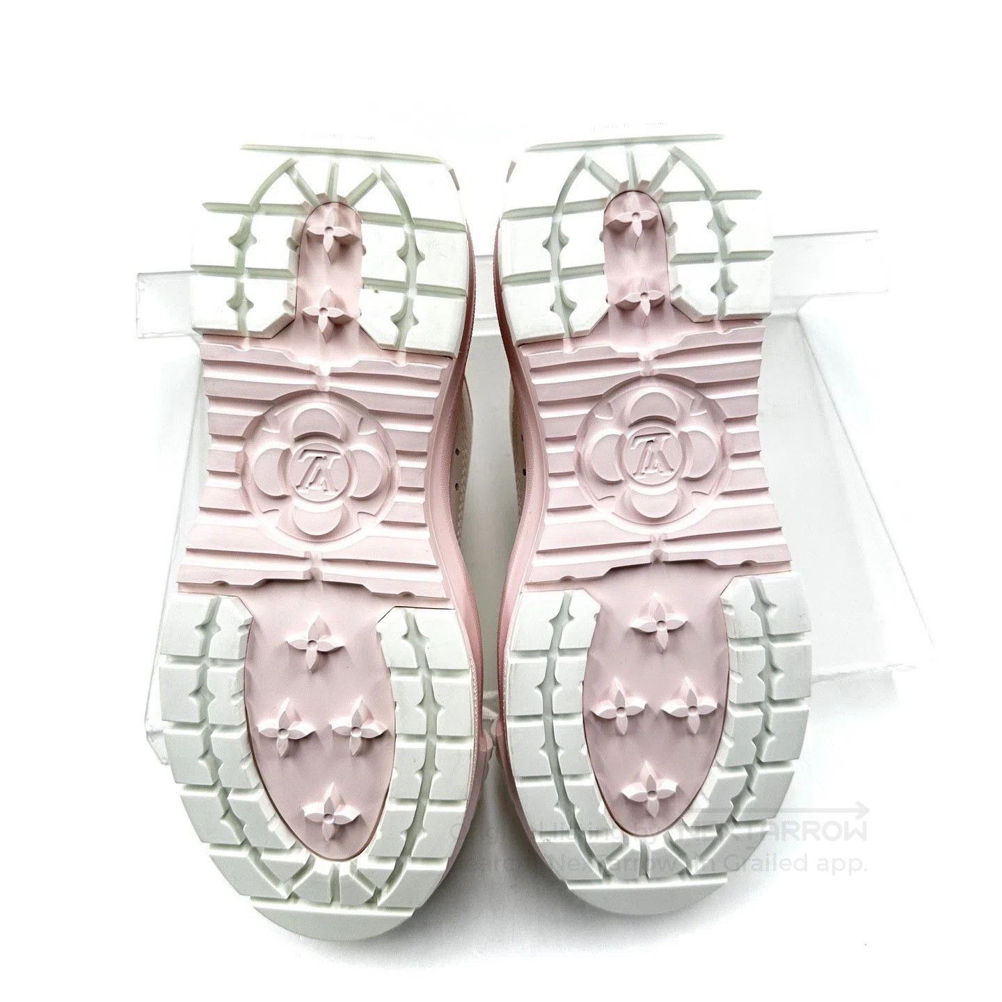 Louis Vuitton LV Squad Pink White Biscuit Shoes. Size US 4.5 / IT 34.5 - 4 Thumbnail